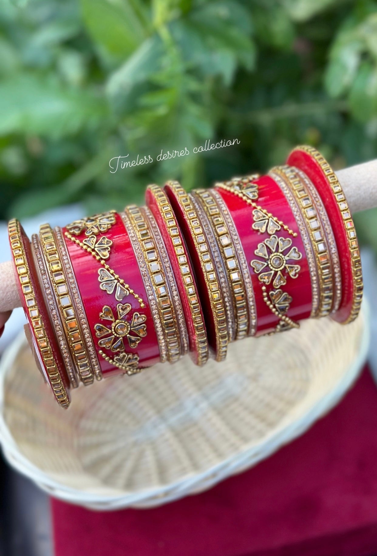 Rajwadi Chooda bangles ( set of both hands )