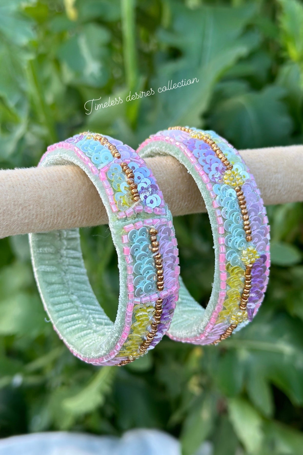 Multi coloured handmade soft kangan bangles