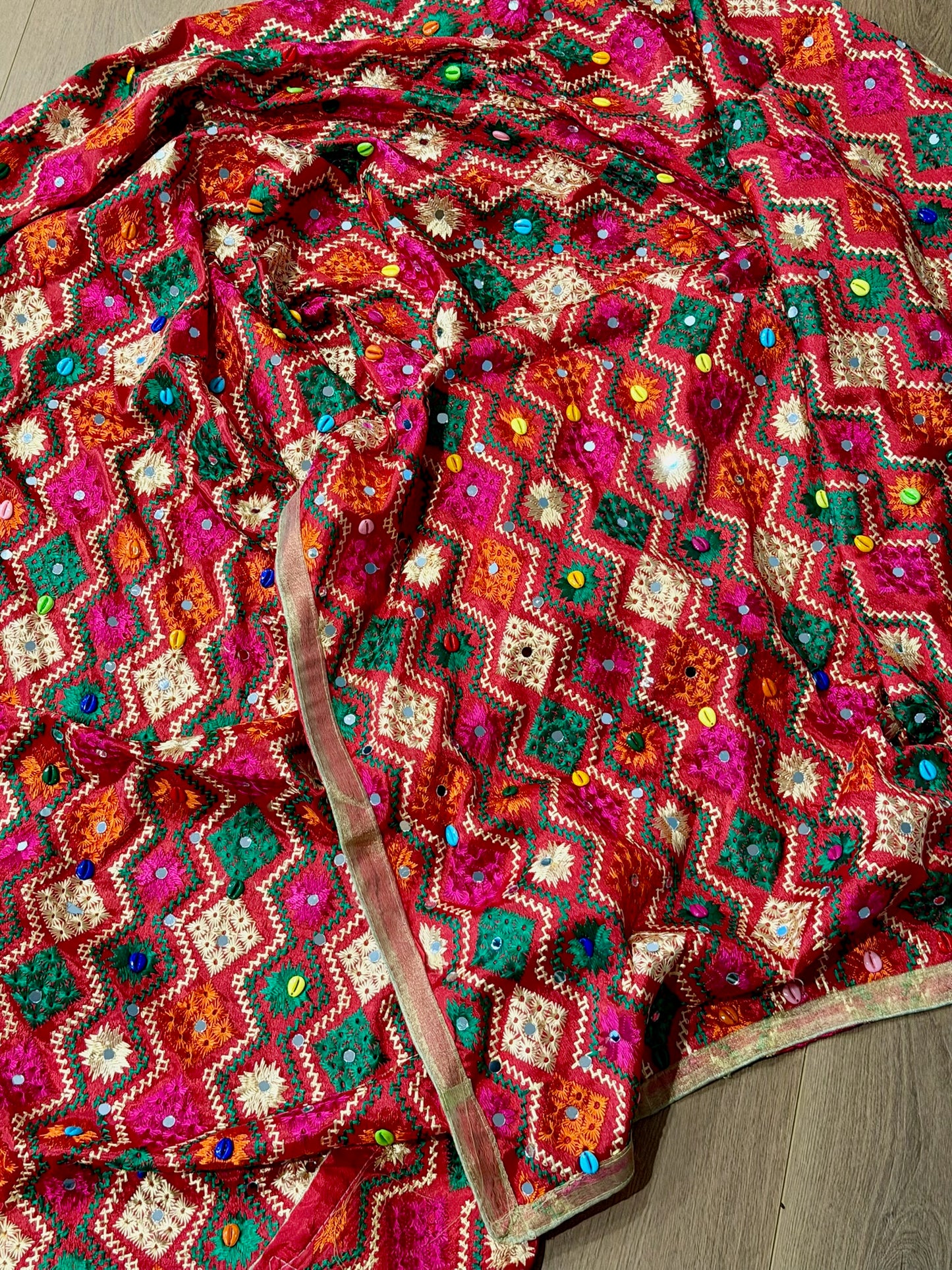 Multi phulkari - code 0001