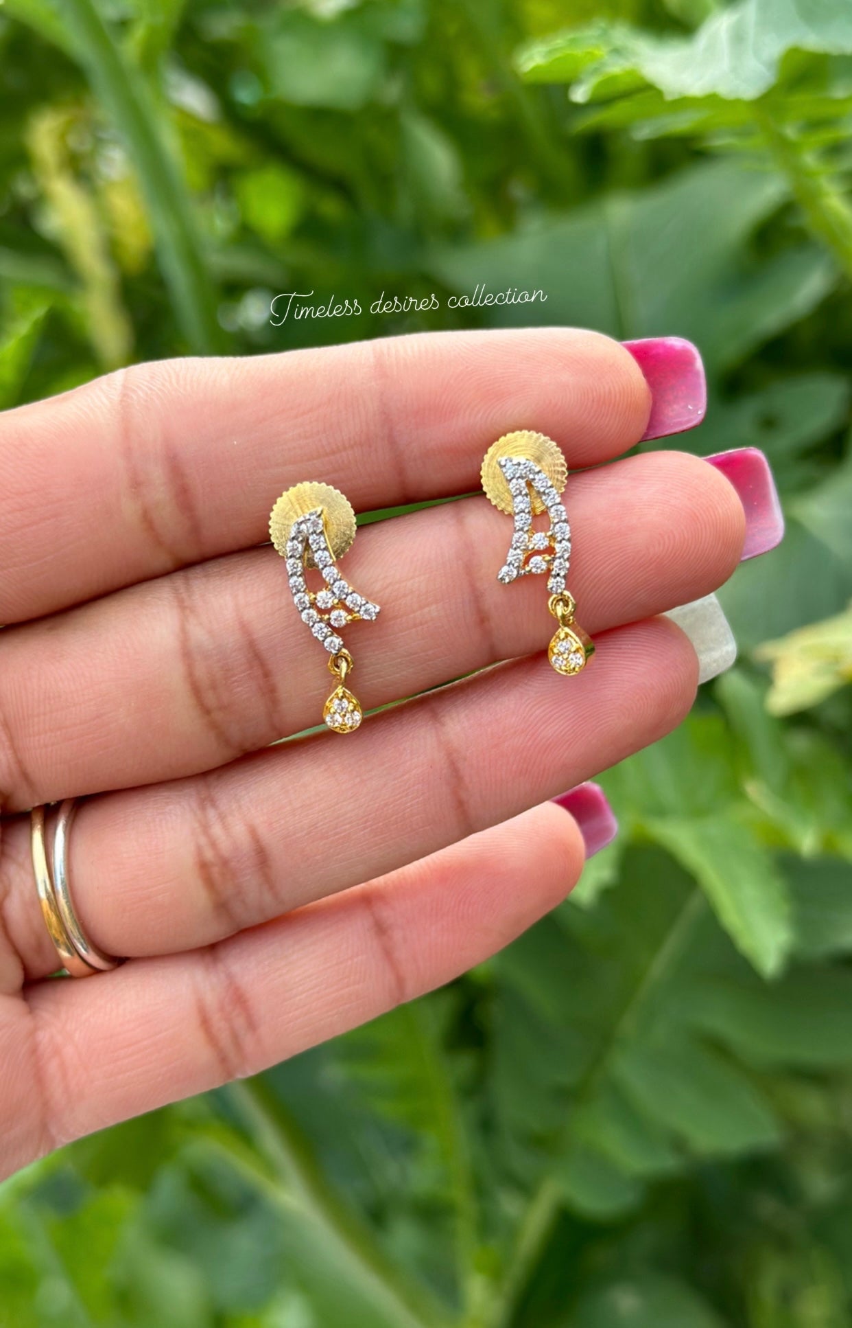 Mangalsutra necklace in American diamond