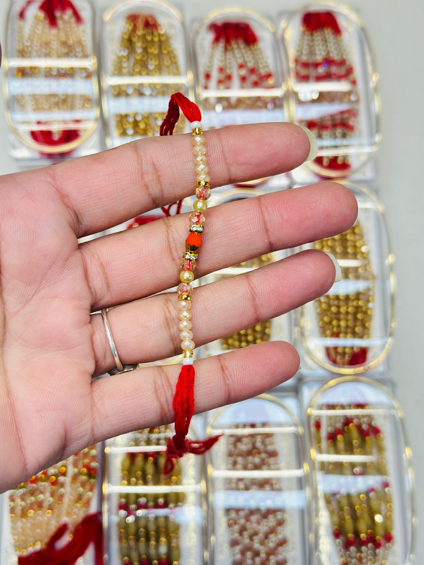 Thread Rakhi / Rakhdi Per PC- Assorted designs as per availability ( India to India only )