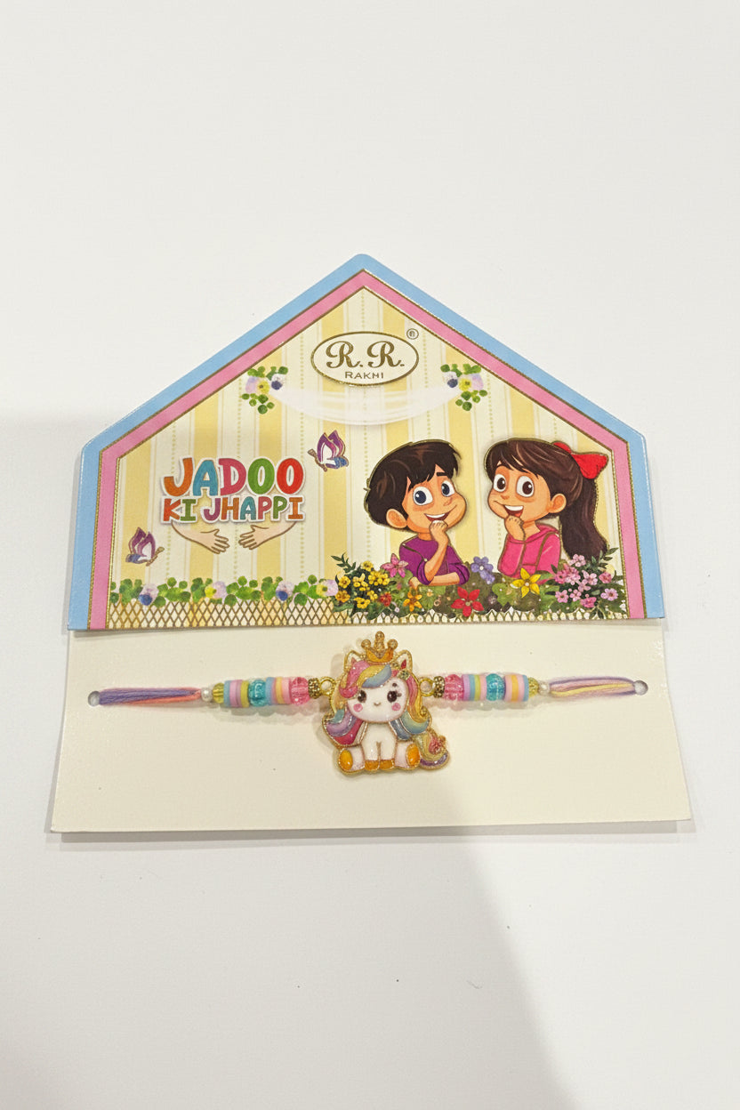 Unicorn rakhi : Kids rakhi pack - code 396