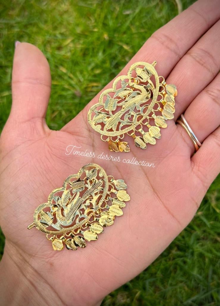 Matt Gold Hair Pins ( Punjabi Traditional Suiya )