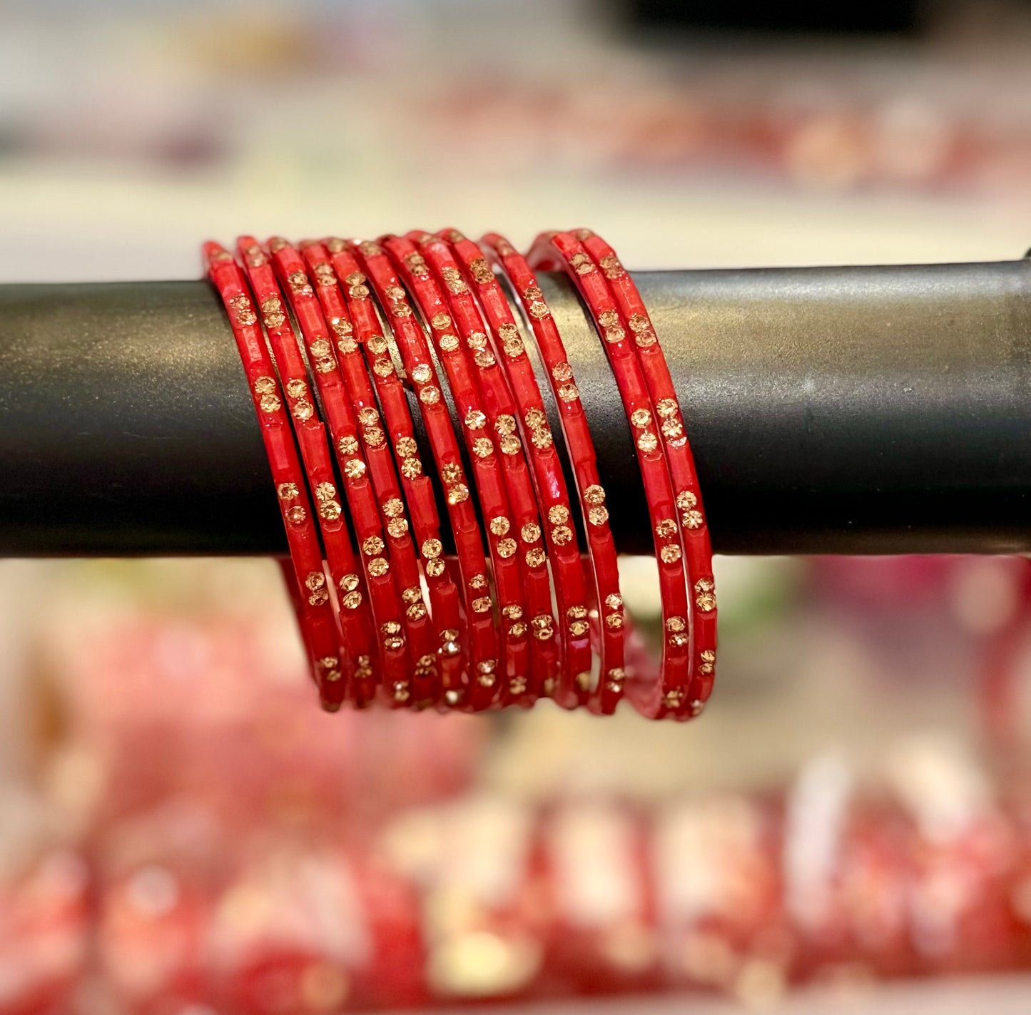 Rain drop glass bangles ( per dozen )