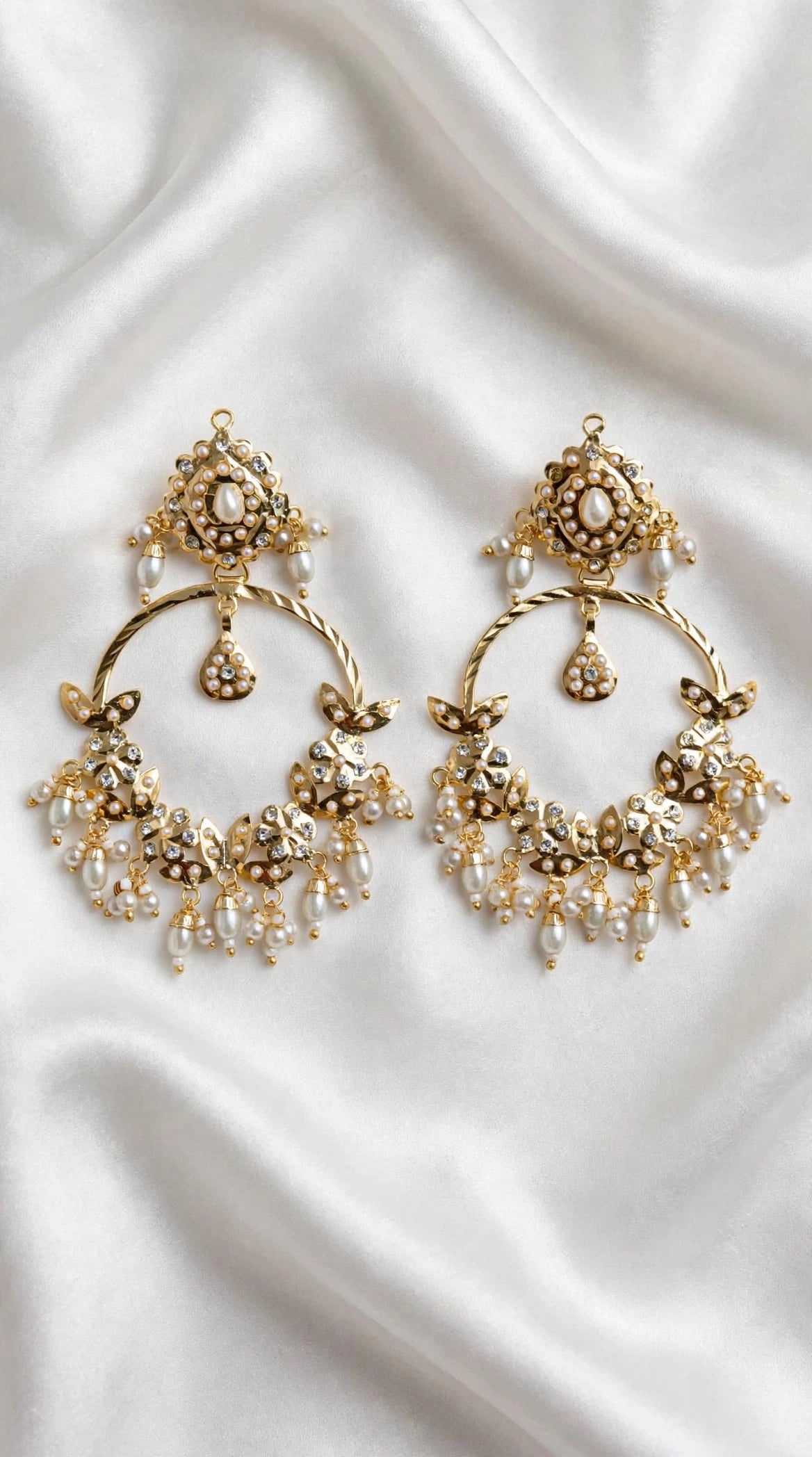 Golden Earrings in Jadau - C14