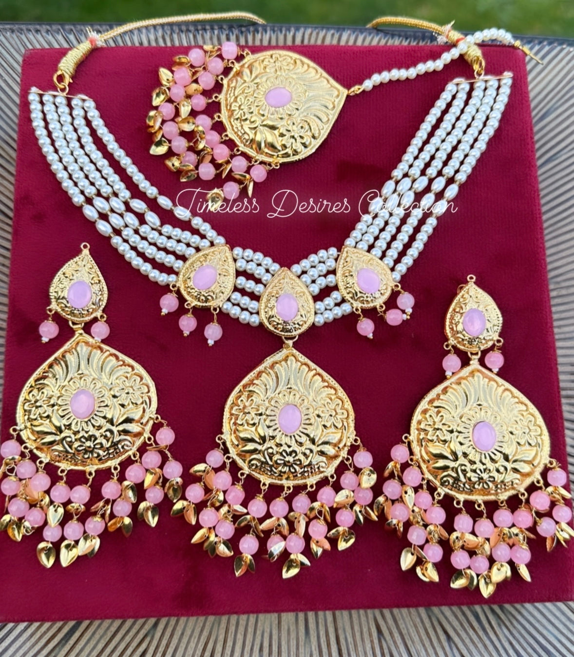 Light Pink traditional jewellery: Code T10