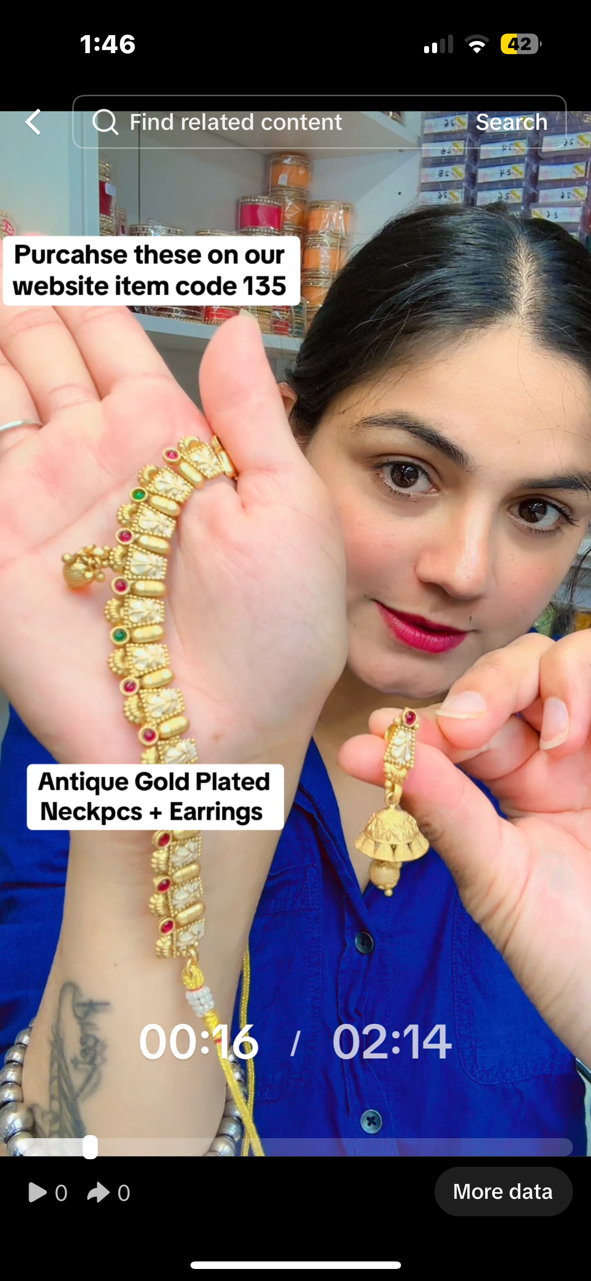 Gold sets deisgn 1 - ( item code 135 )