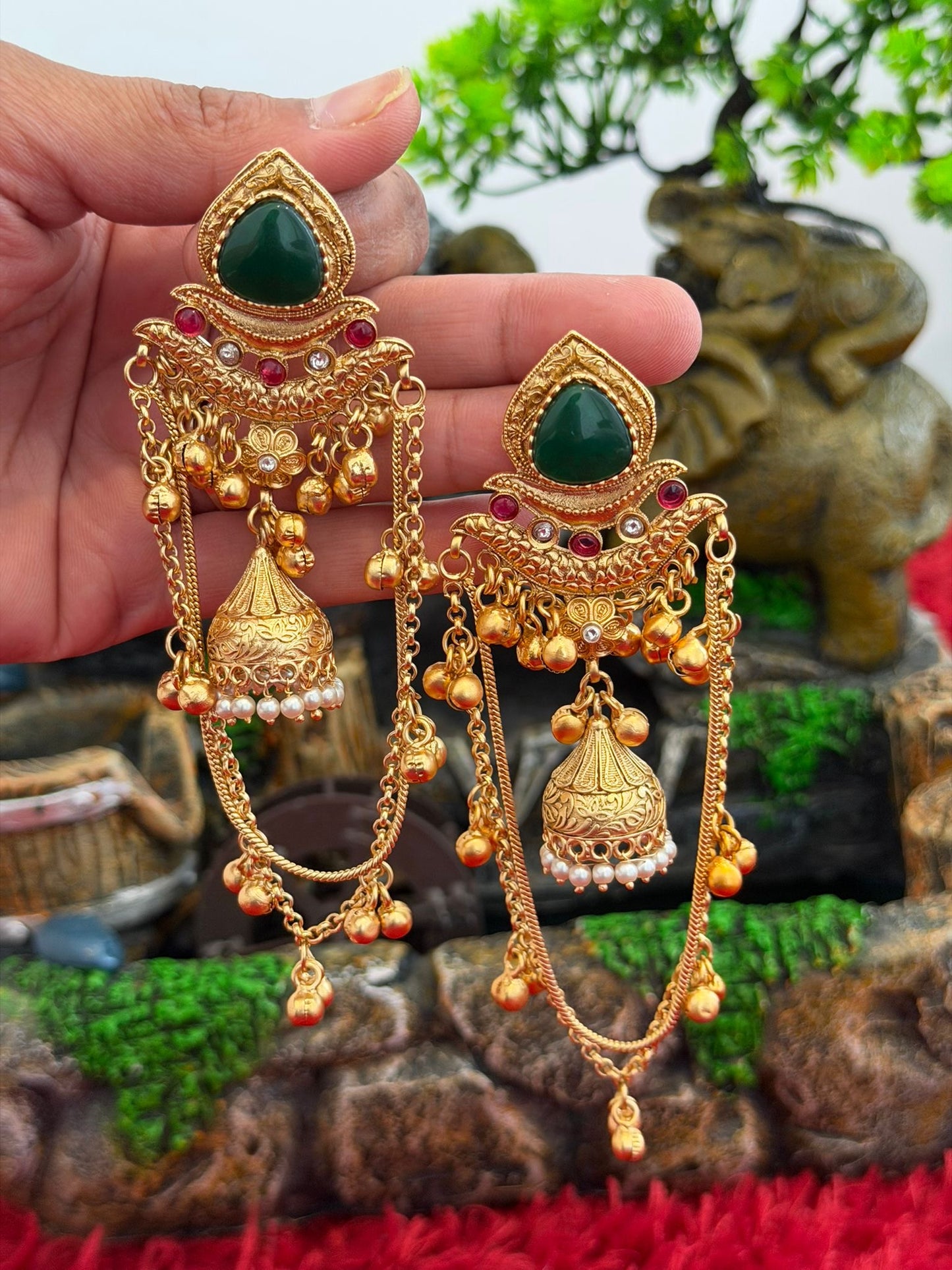 Kashmiri earrings, Code: X16