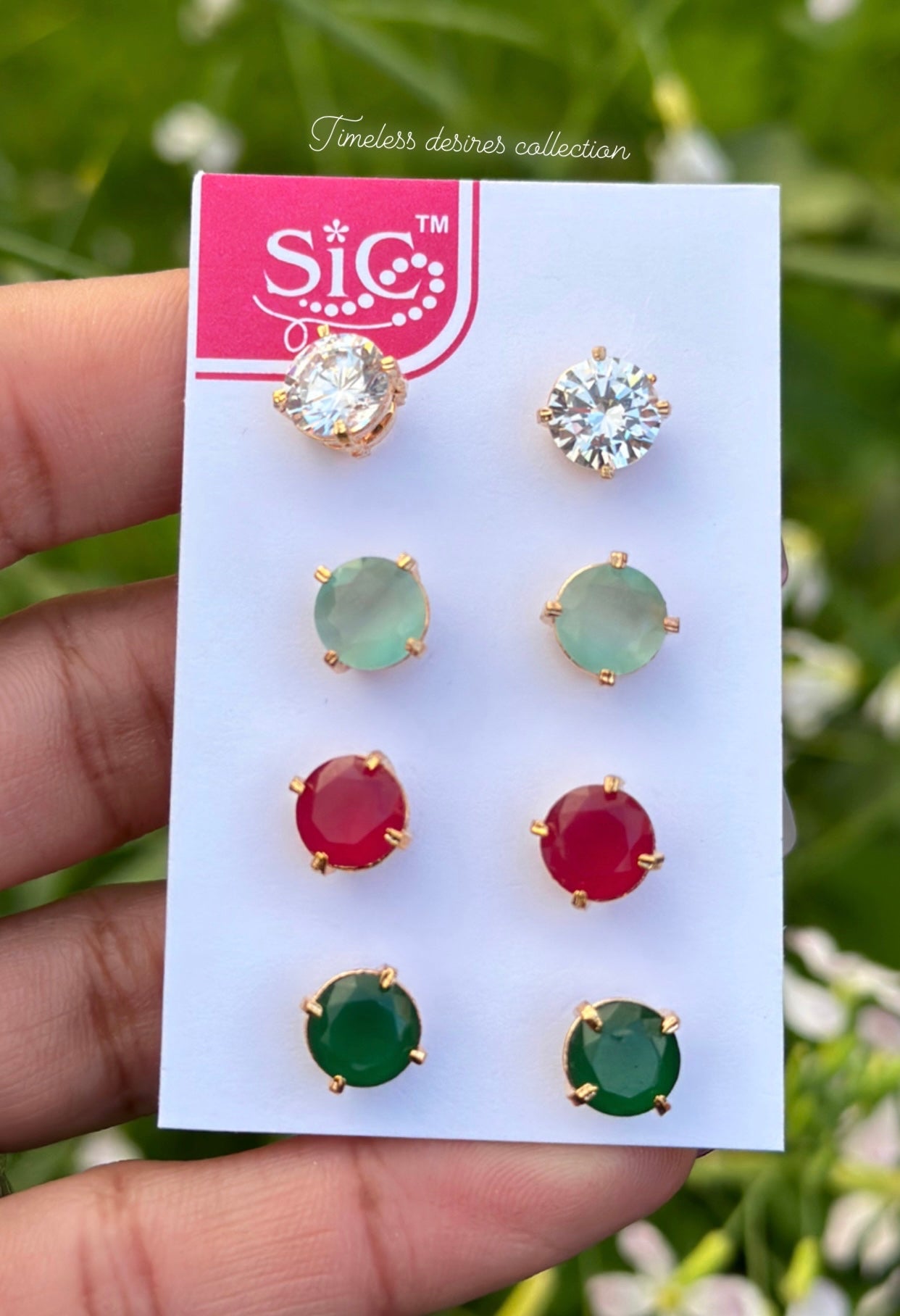 Mini stud earrings ( prices as pair )