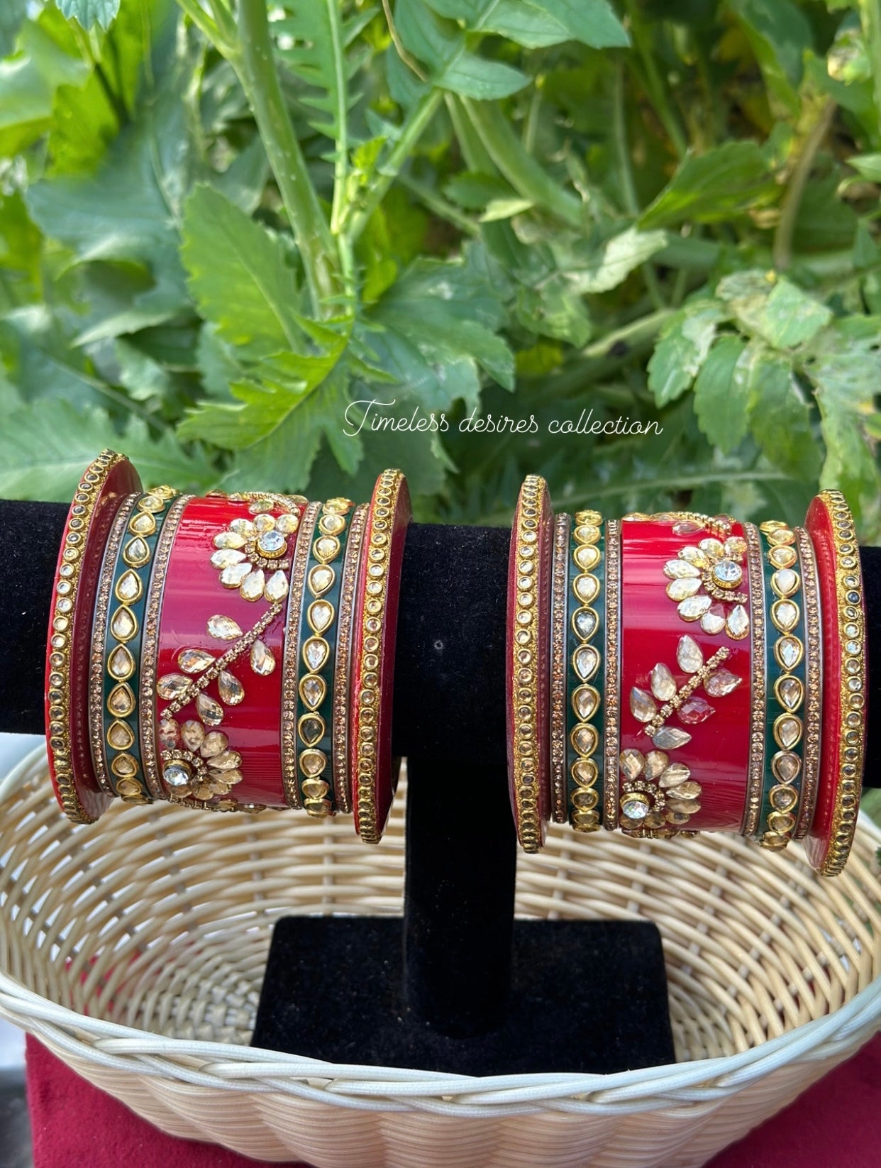 Rajwadi Chooda Bangles ( set of both hands )