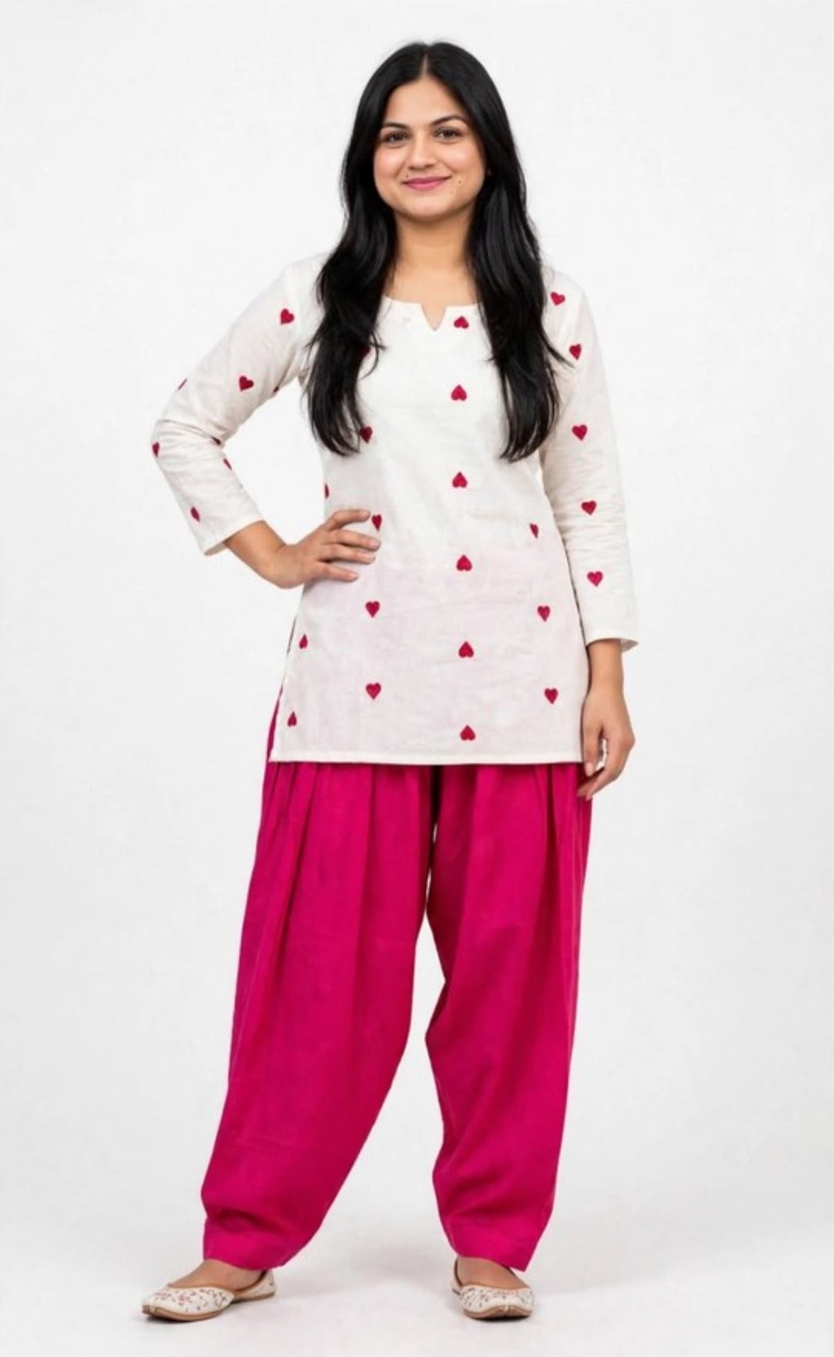 Farshi Heart designer Co-Ord set, Code- RE10