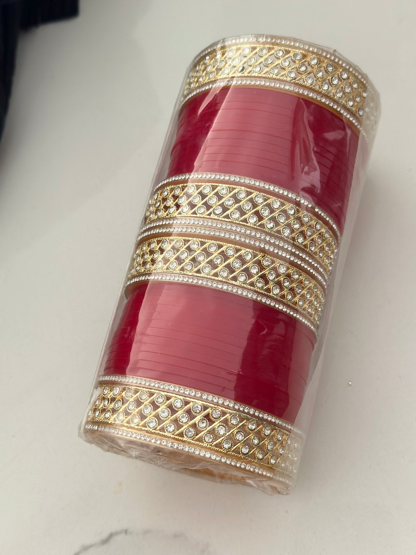 Red chooda set, ( Code: 6 )