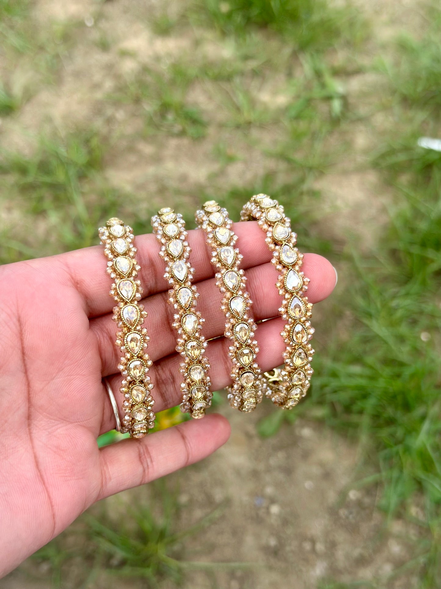 Kangan in polki in premium quality (set of 4) B15