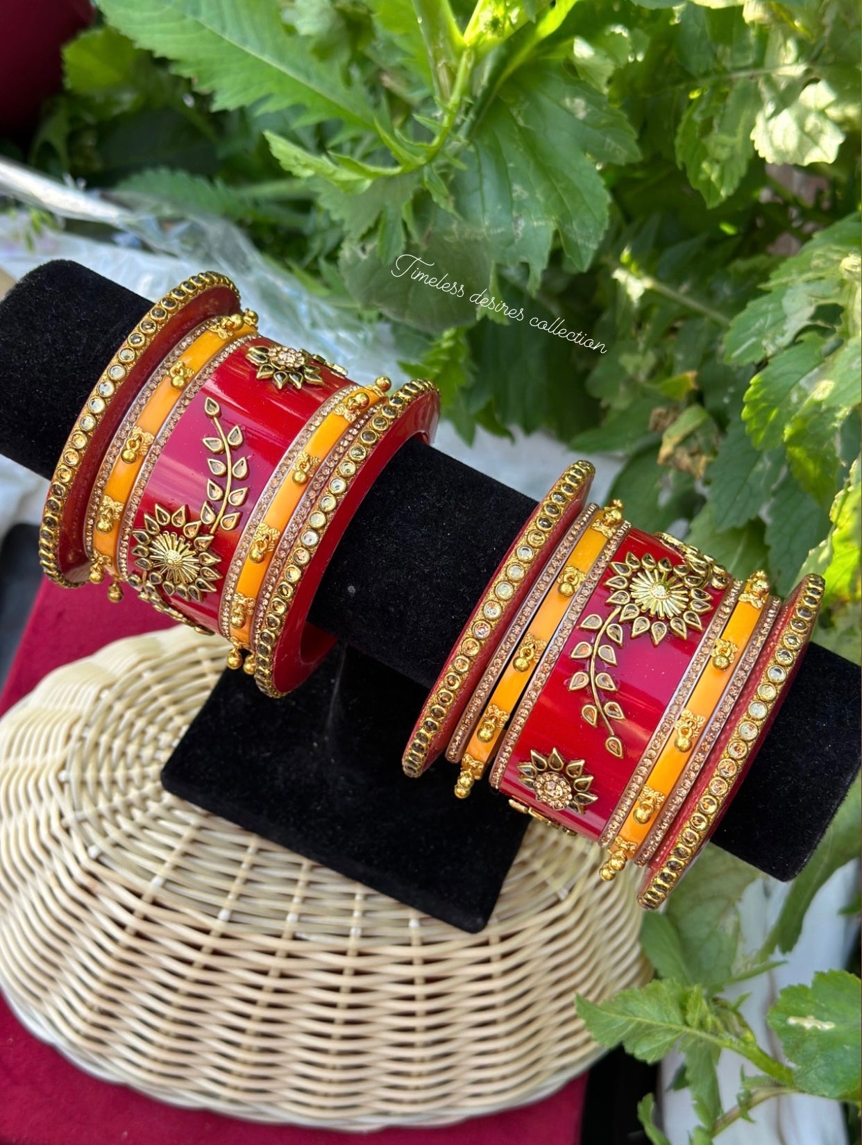 Rajwadi Chooda Bangles ( set of both hands )