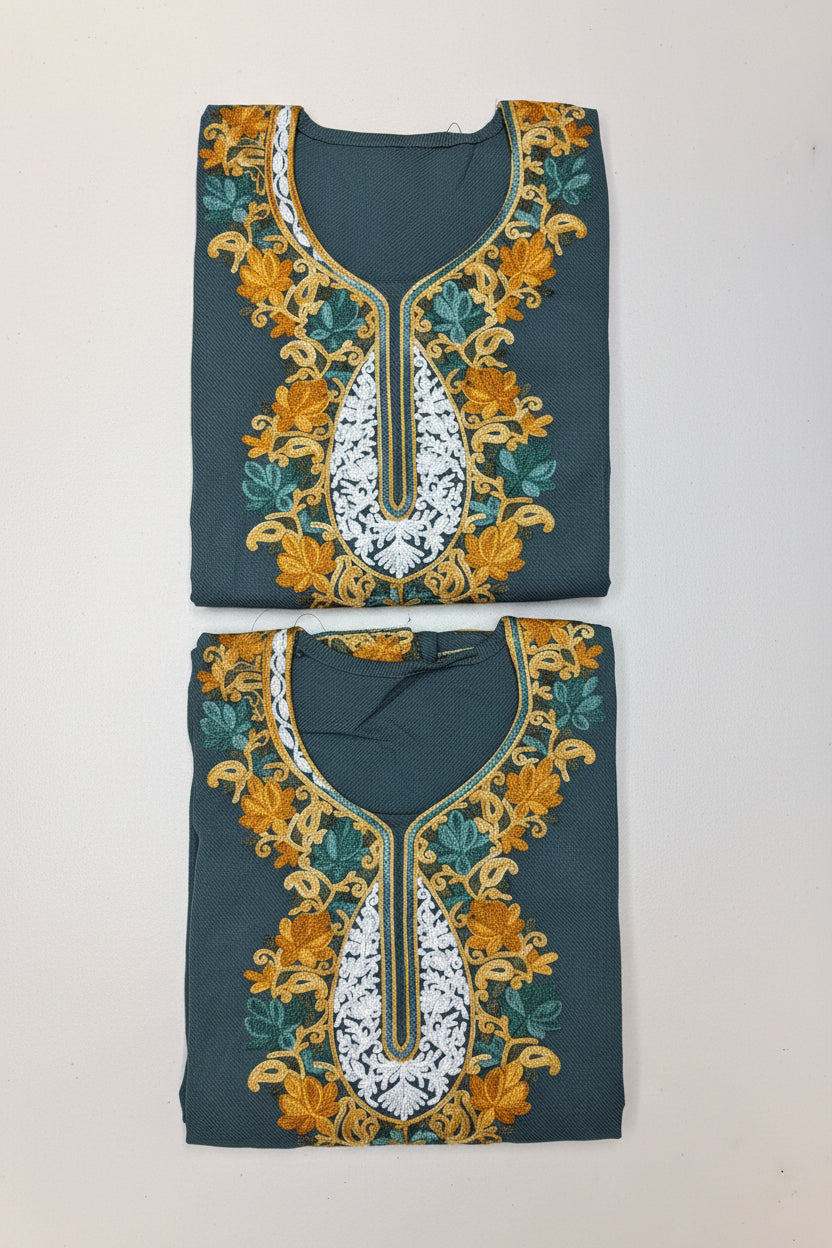 Free size Kashmiri woolen kurti - ( grab free gift as kangan with it )