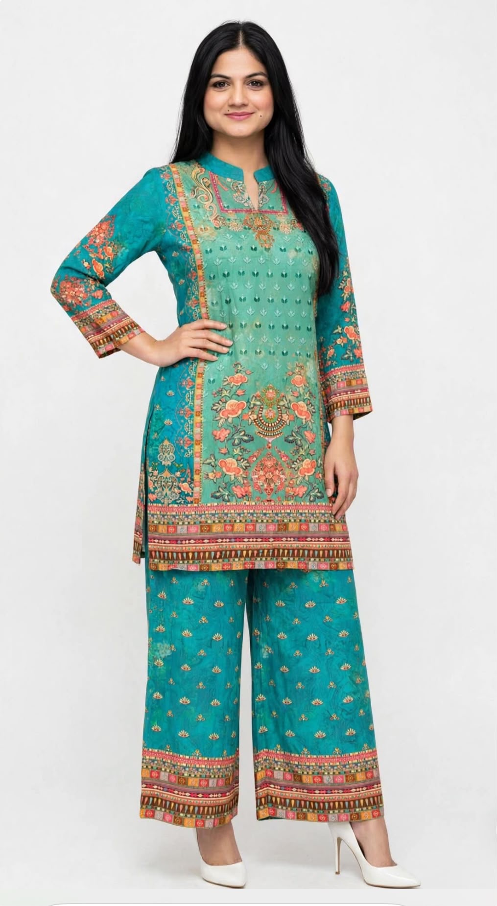 Co Ord on soft muslin fabric ( perfect for summer ), code 330