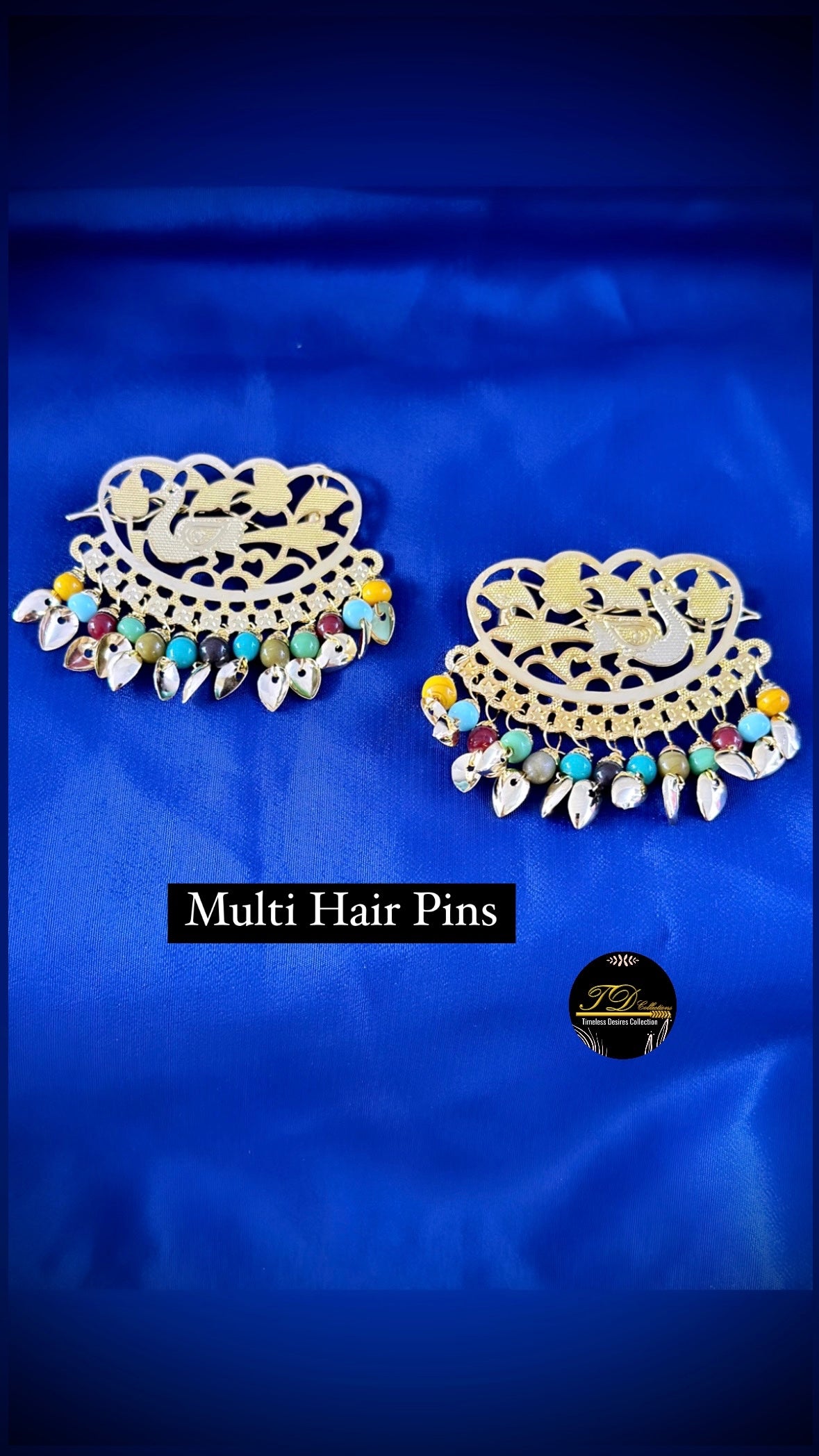 Multi Colour Hair Pins ( Punjabi Traditional Suiya )
