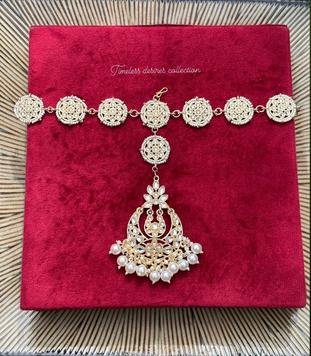 Matha patti in kundan