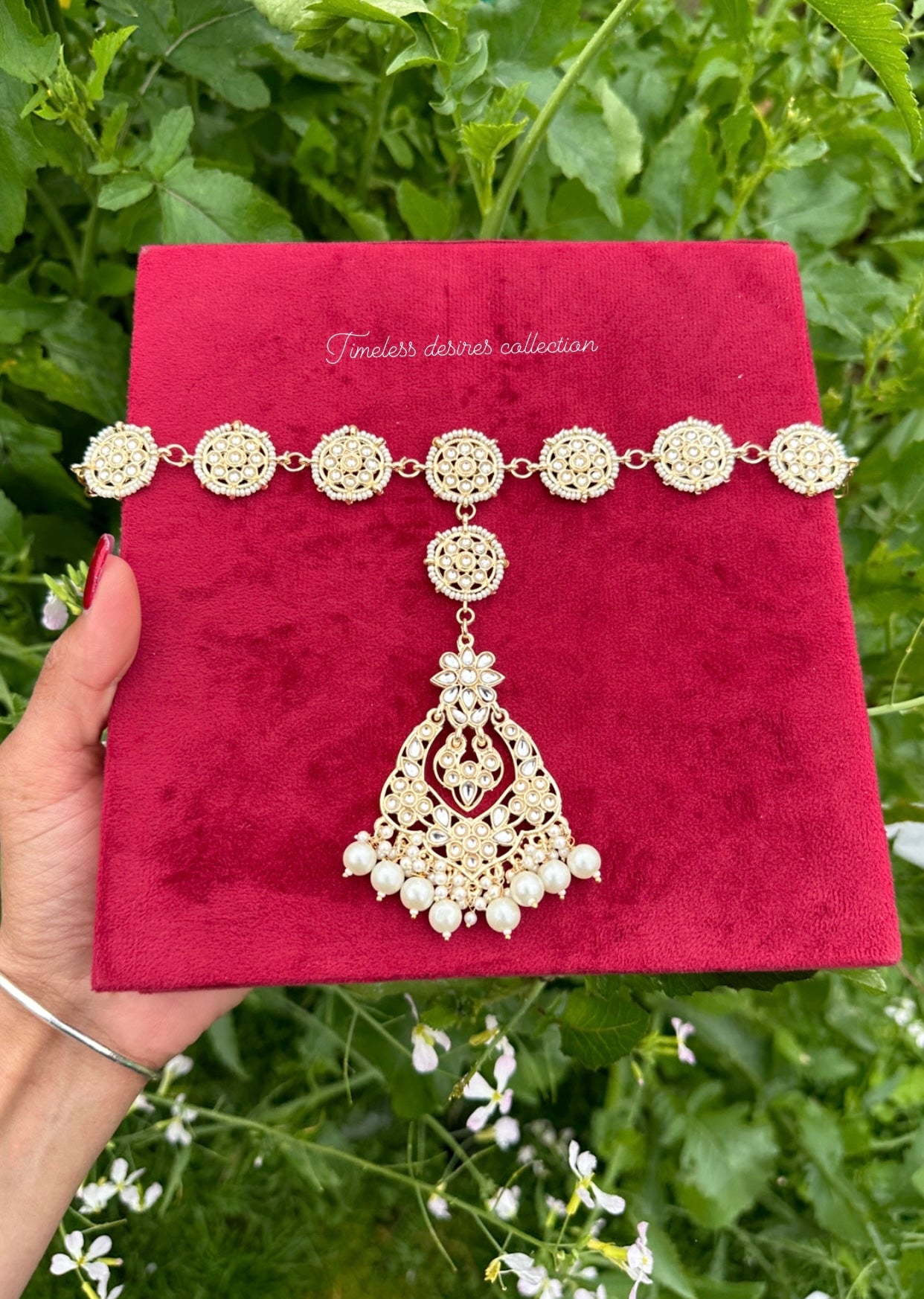 Matha patti in kundan