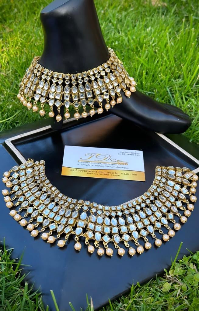 Statement original kundan Jhanjra / anklets (TD-15)