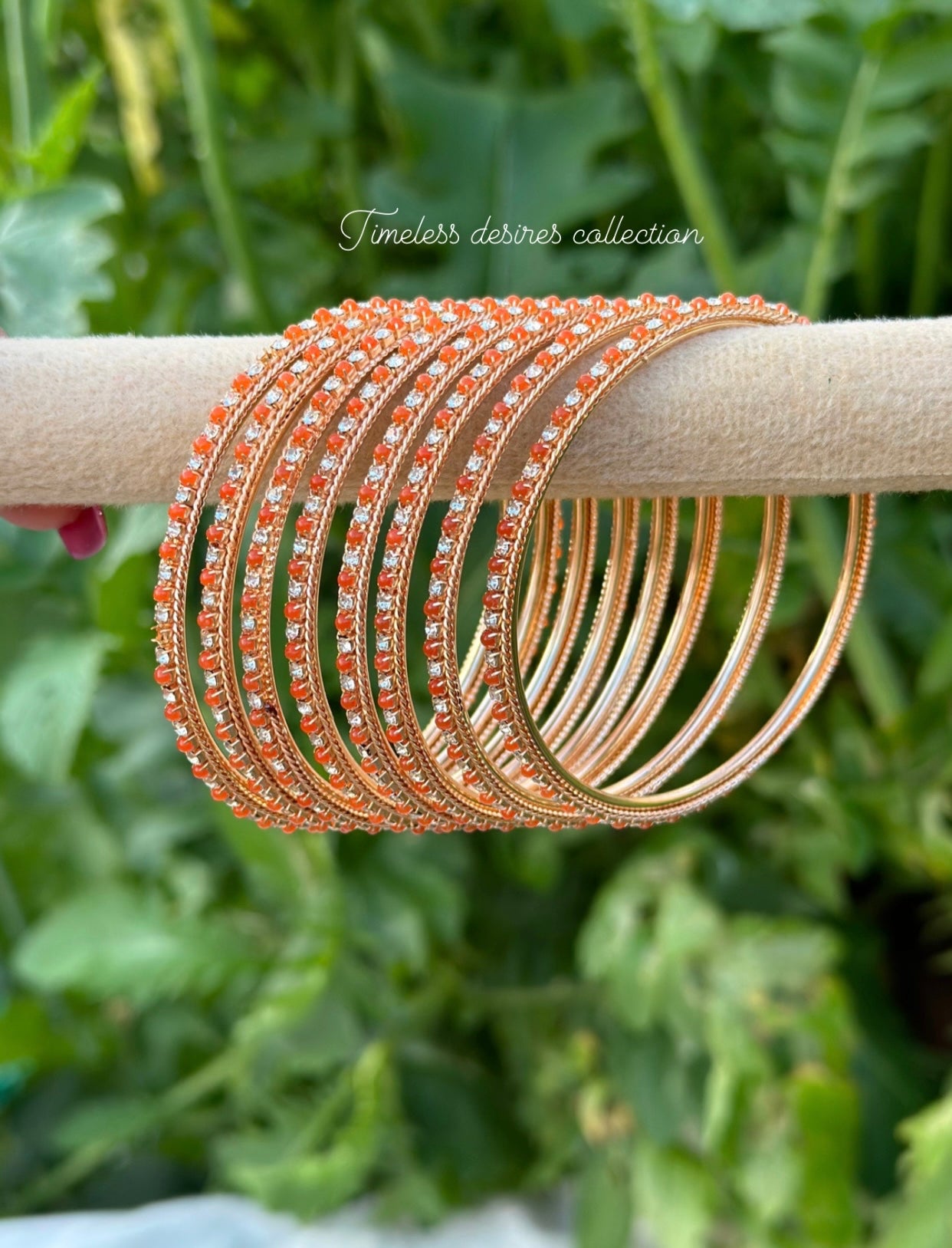 Orange kangan’s bangles