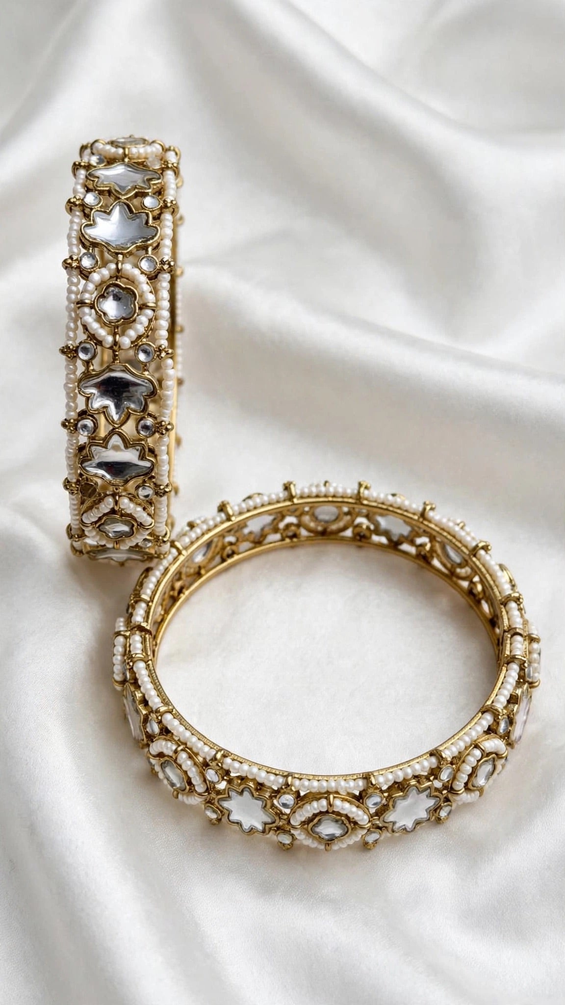Gold Kade bangles - Size 2.8 ( Y023 )