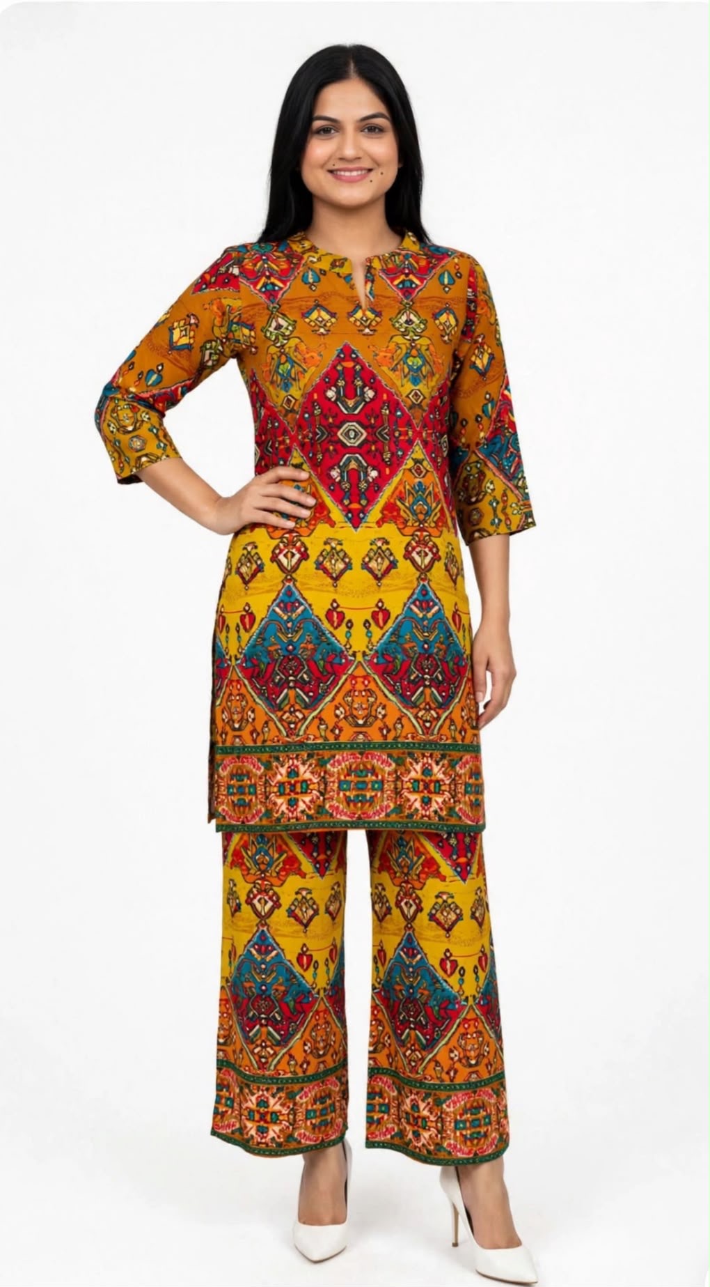 Co Ord on soft muslin fabric ( perfect for summer ), code 328