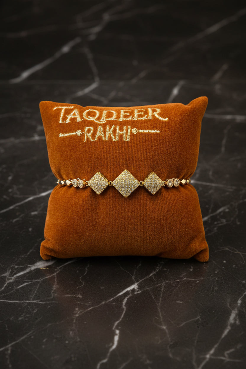 American diamond Rakhi Bracelet ( Premium quality ) - Code 413