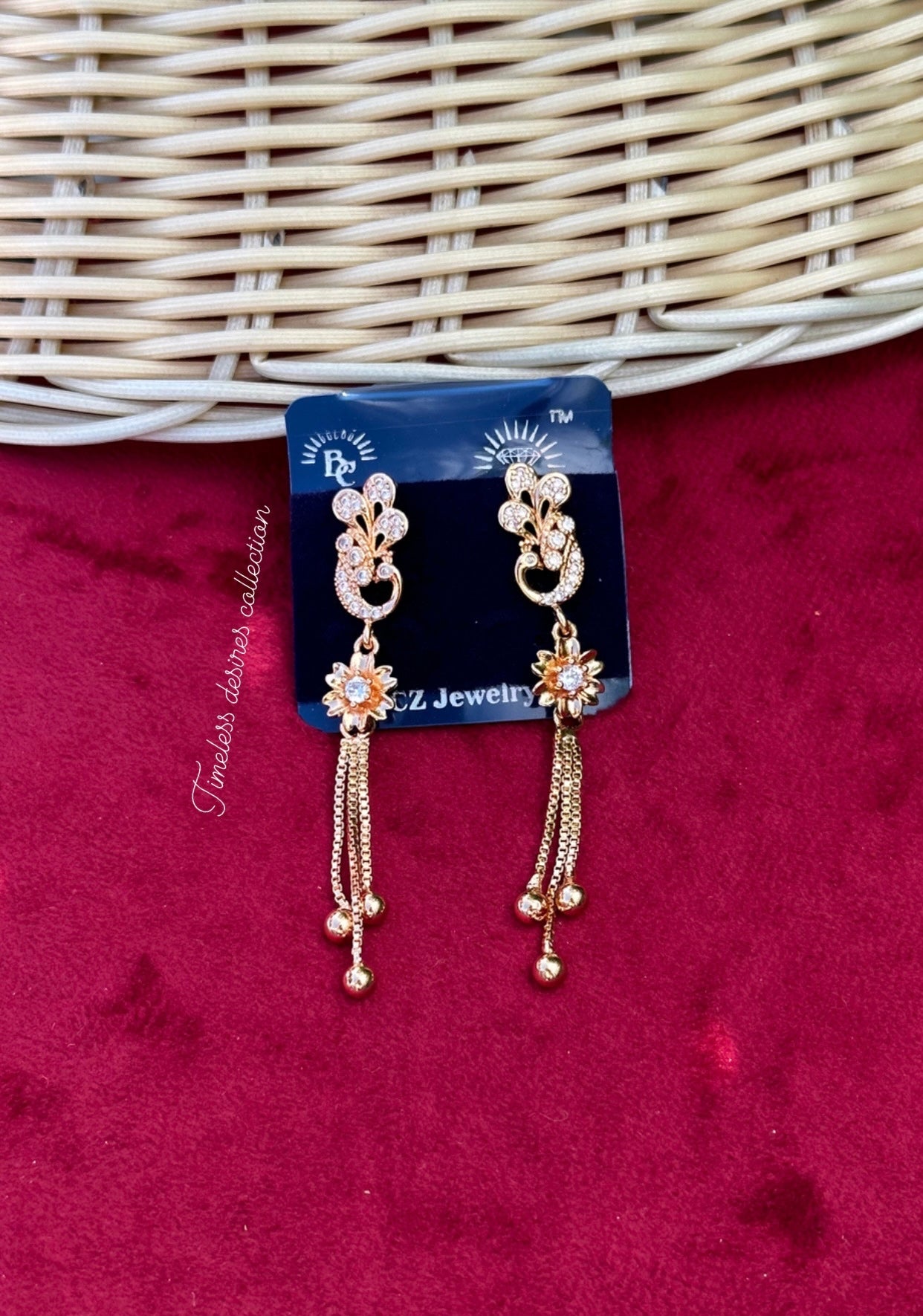 Western hanging earrings in western style
