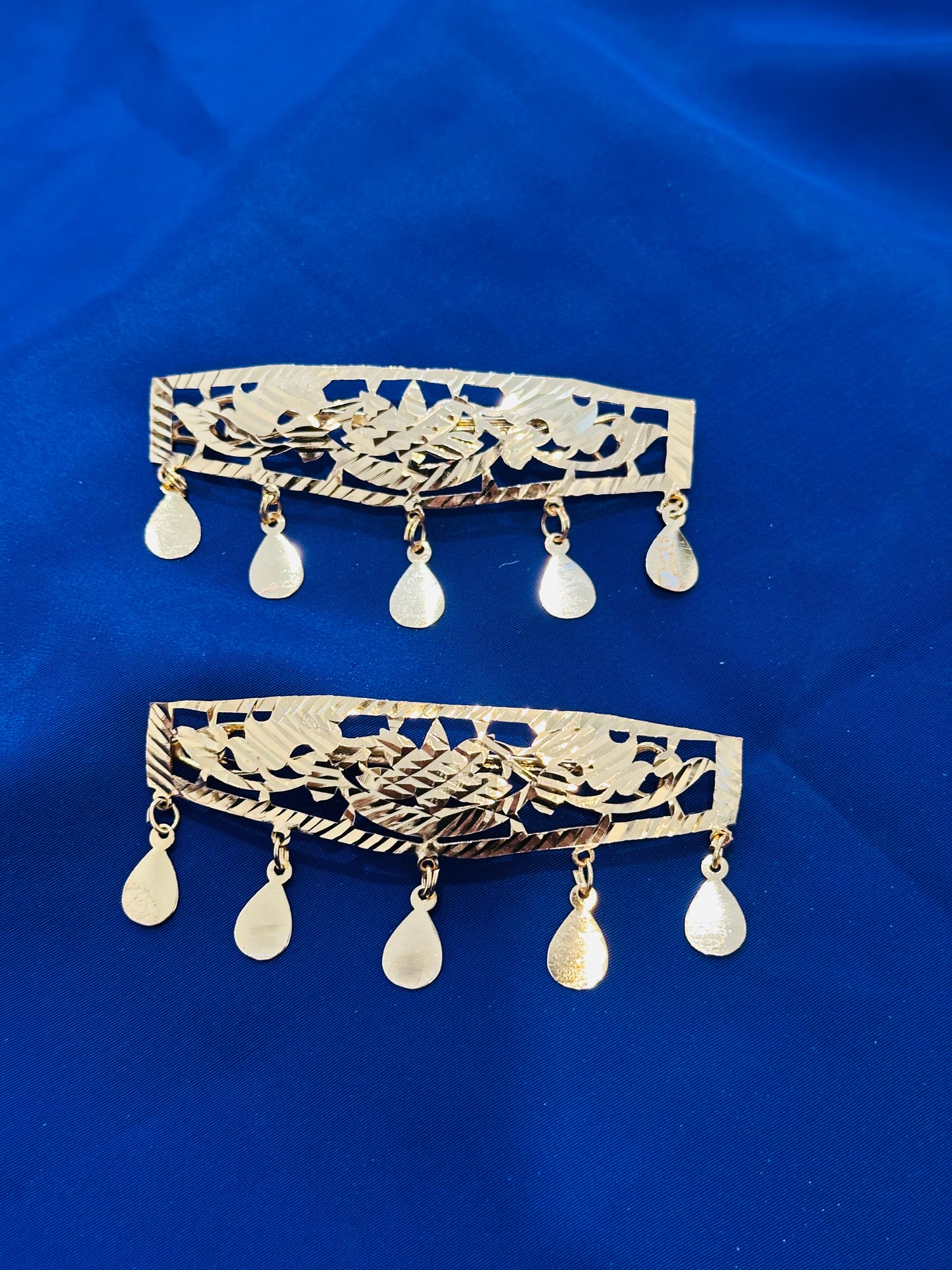 Gold plated hair clips - (Code:051)