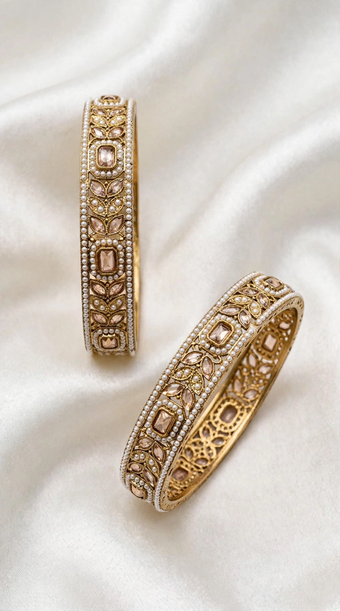 Gold Kade bangles - Size 2.8 ( Y021 )