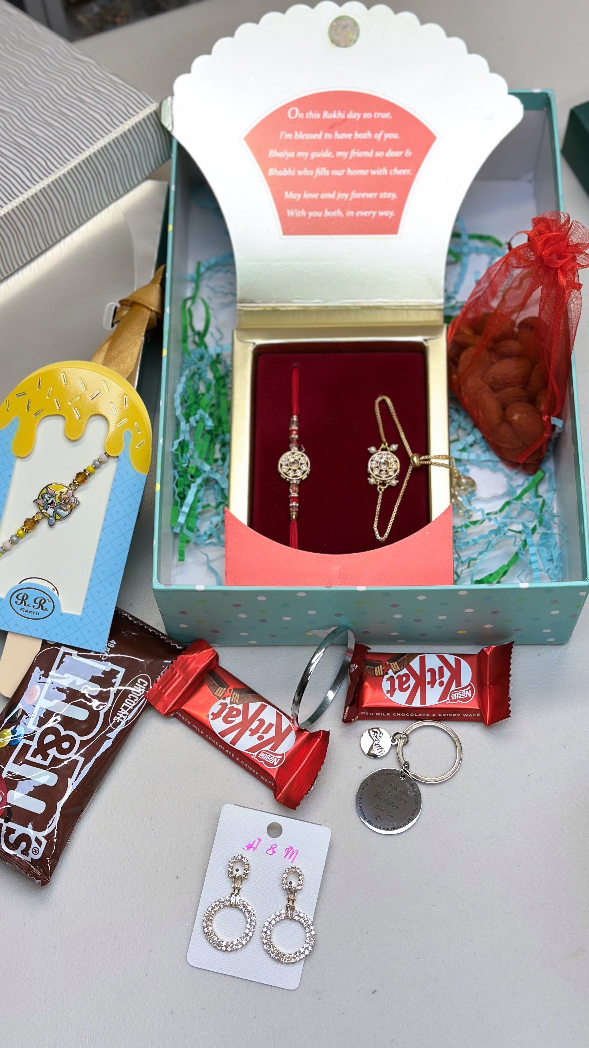 Family Rakhi Hamper Box - ( Premium Box with family Gift items )