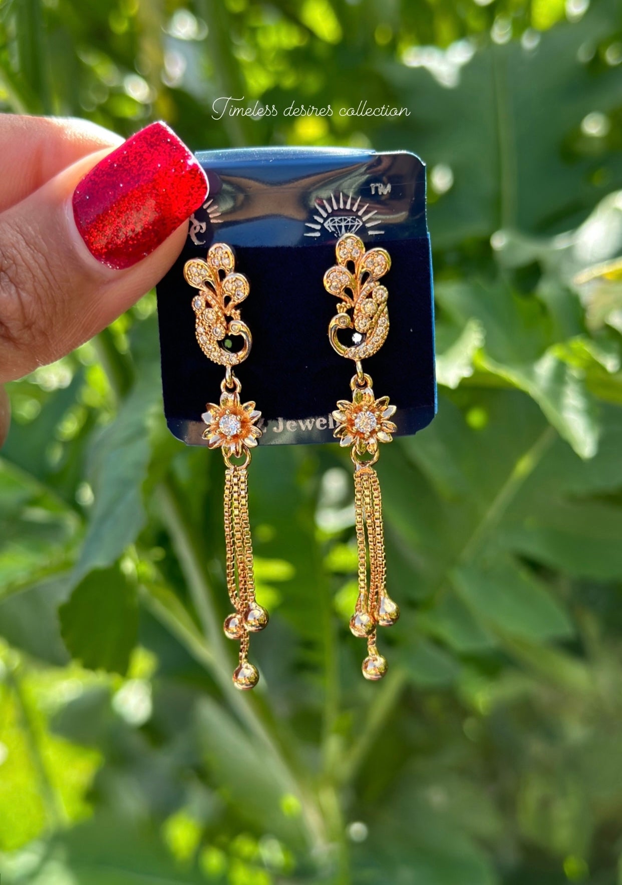Western hanging earrings in western style