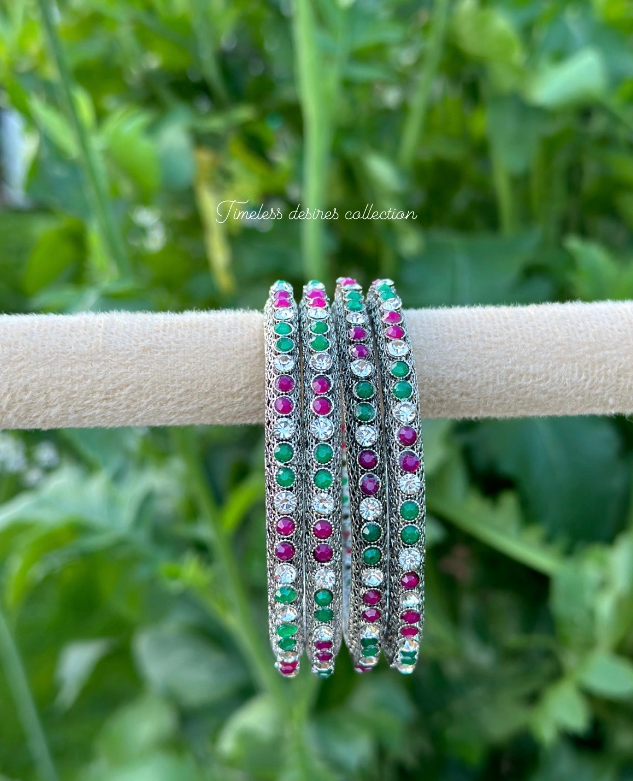 Oxidised bangles / kangan’s in multi ( set of 4 )