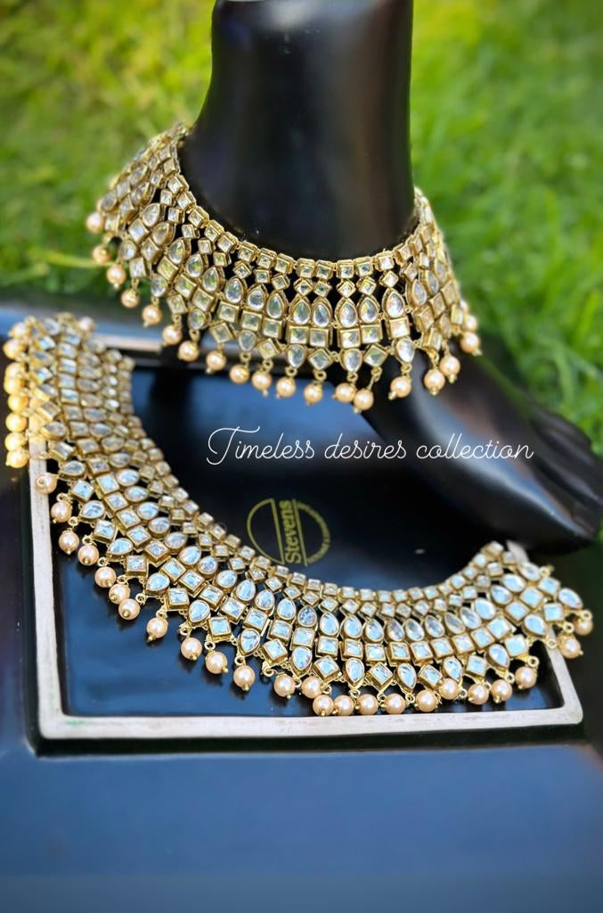 Statement original kundan Jhanjra / anklets (TD-15)