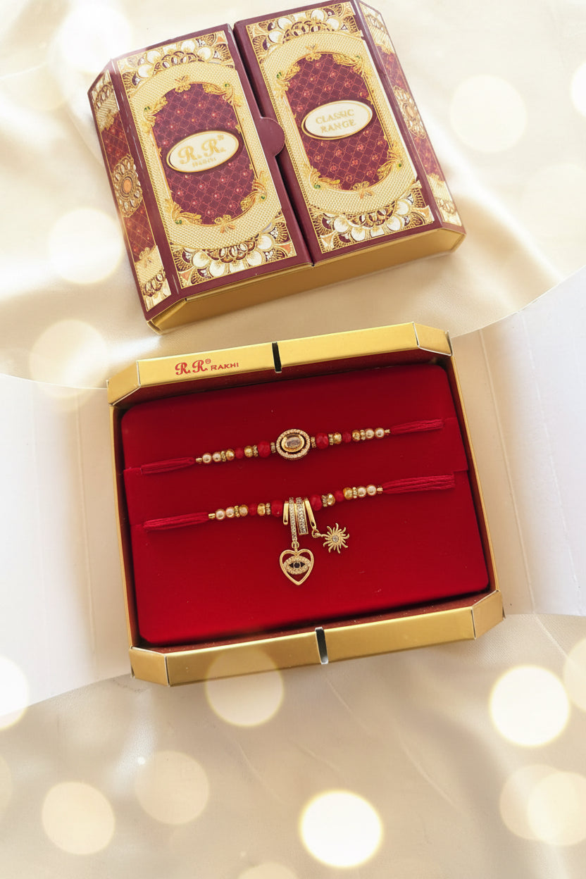Couple premium rakhi combo