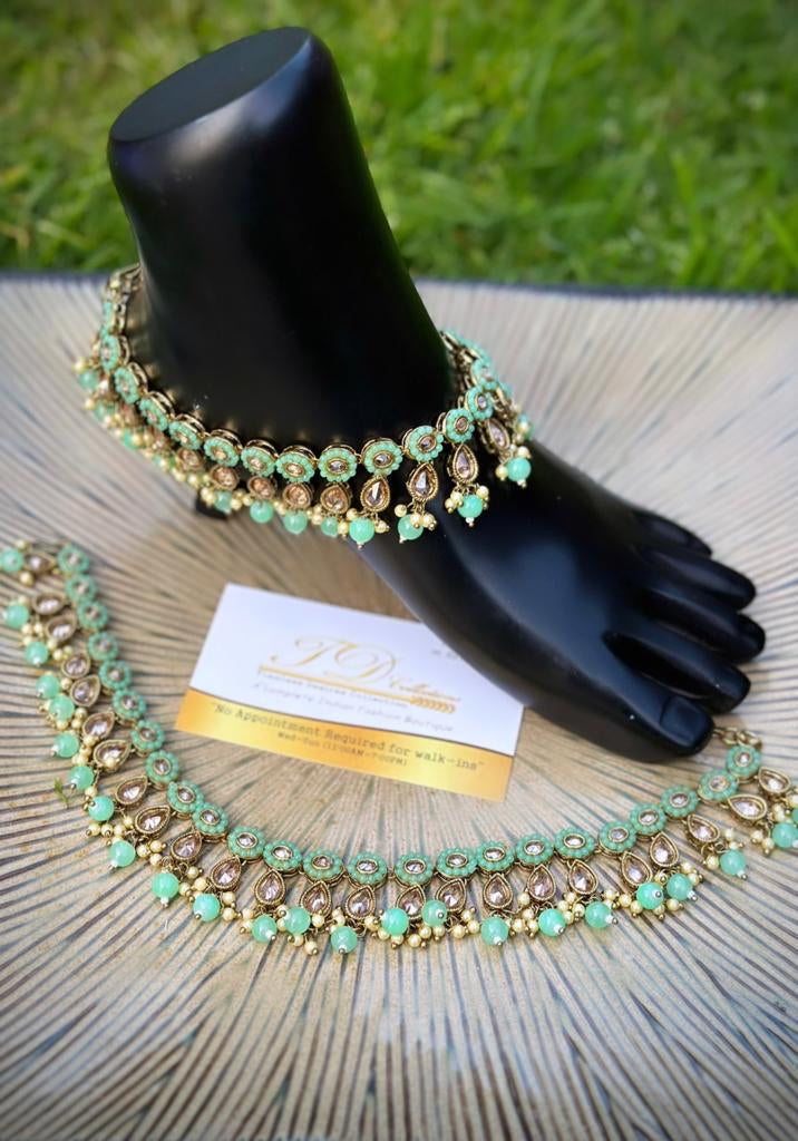 Statement pc in reverse AD anklets / jhanjra (TD-17)