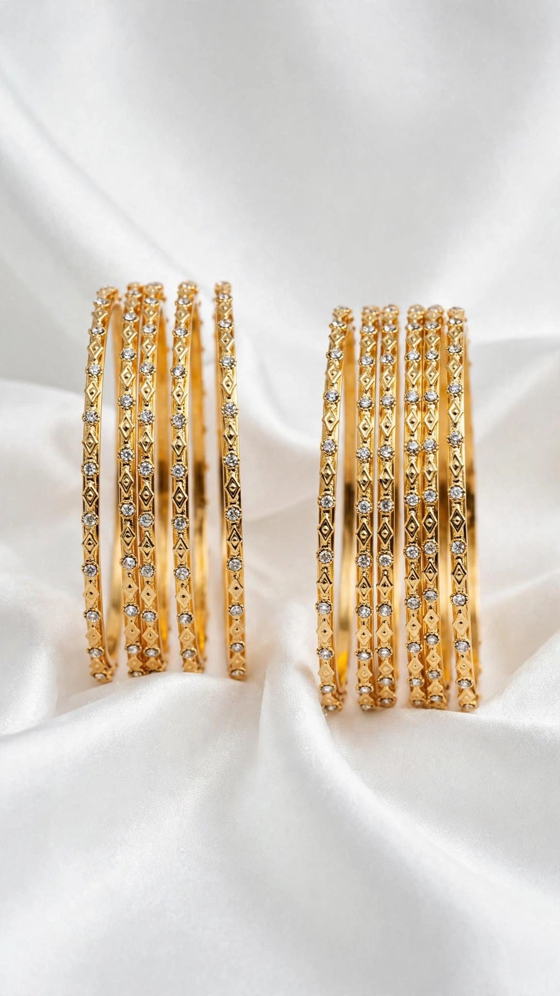 Gold bangles - Size 2.4