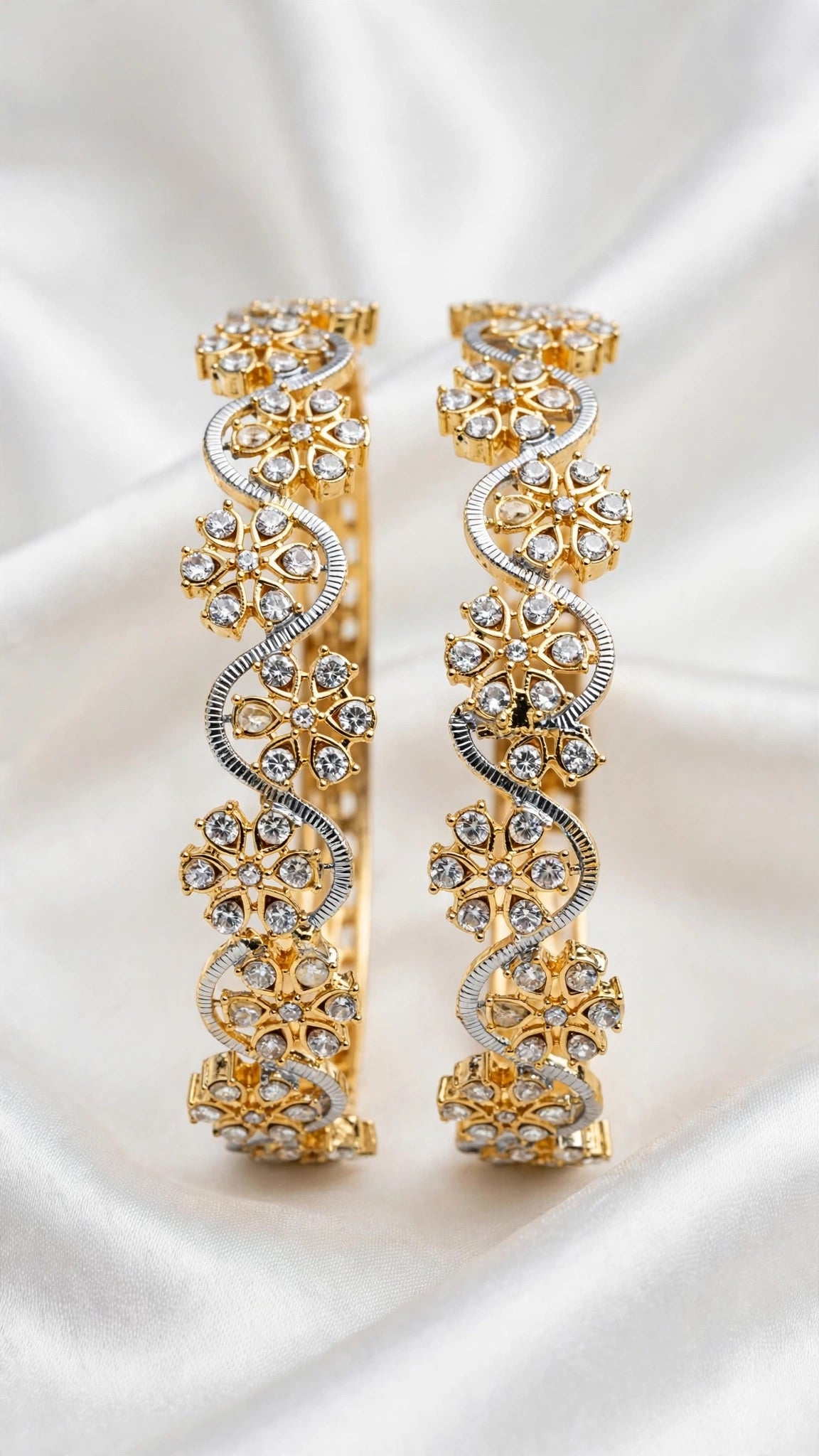 Gold Kade bangles - Size 2.6