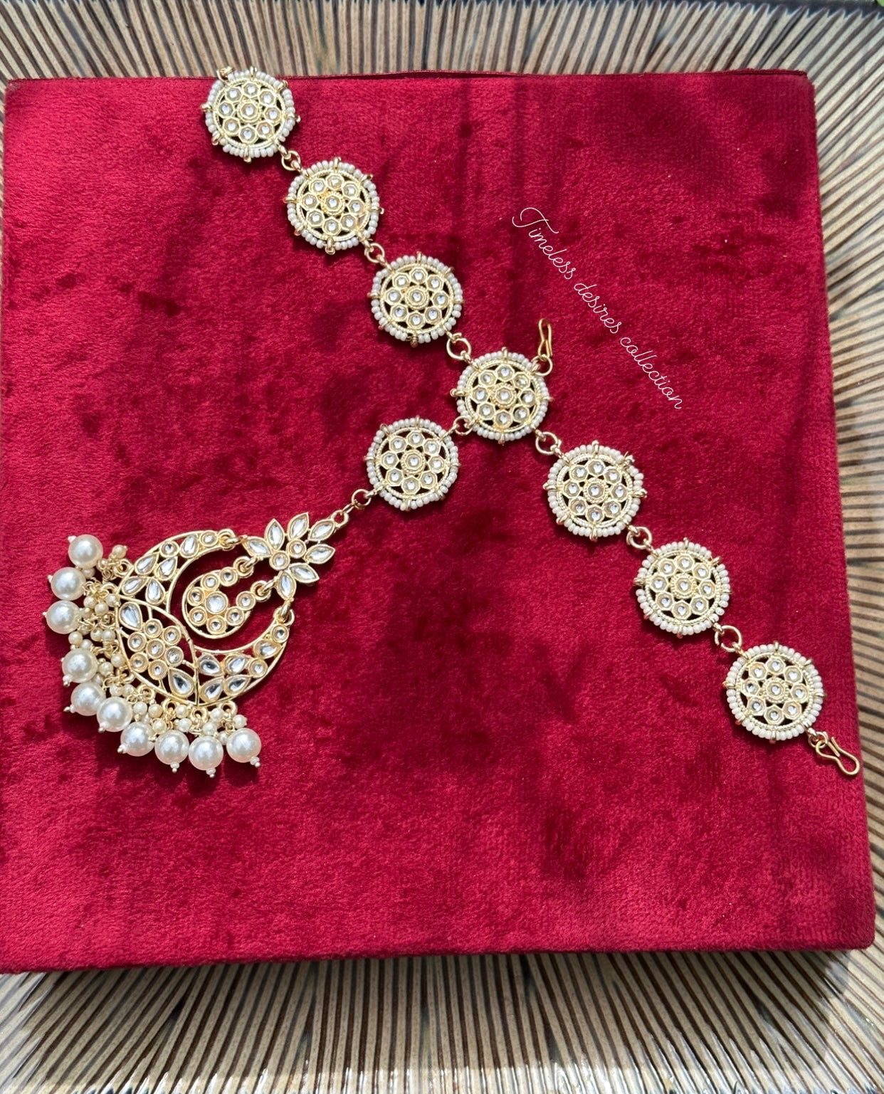 Matha patti in kundan