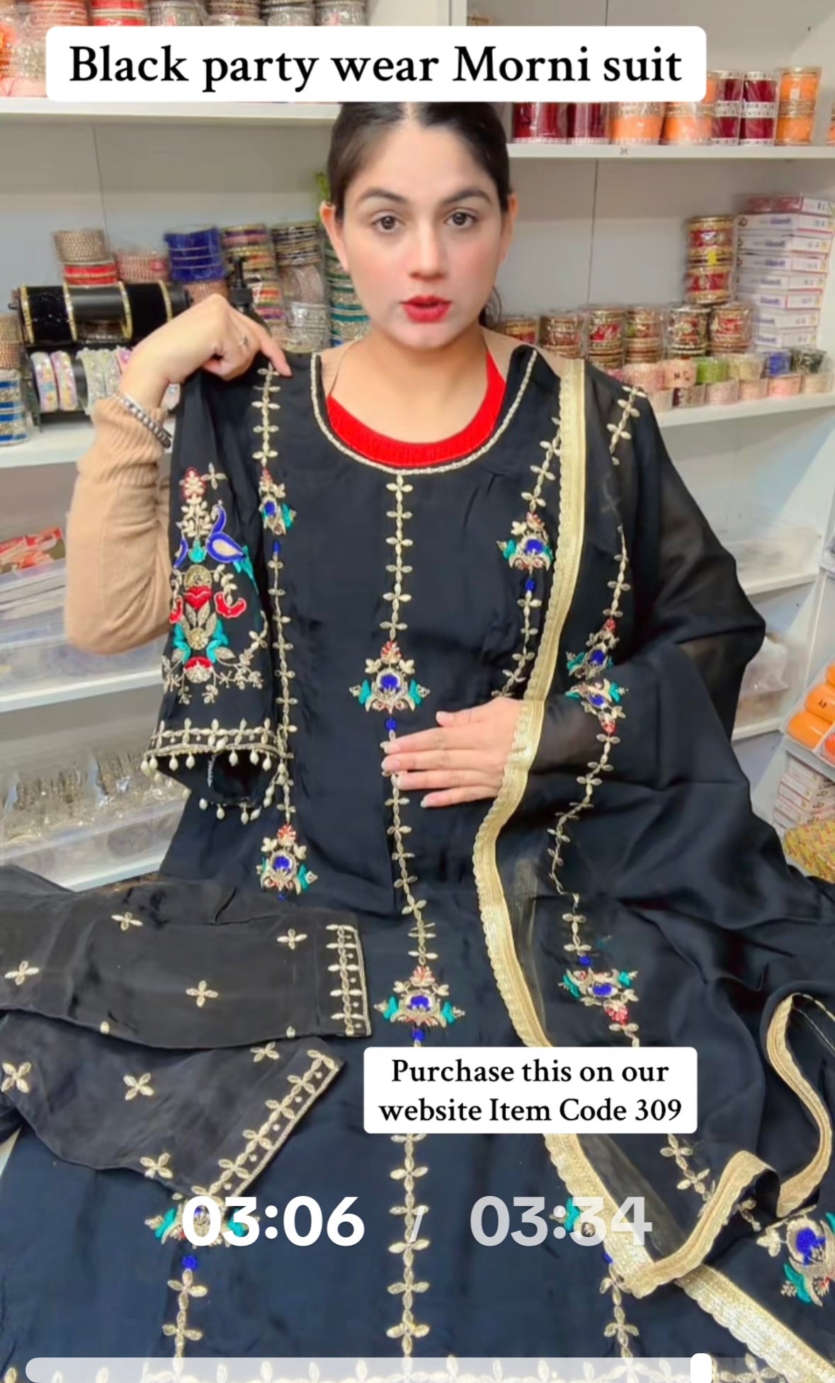 Item Code: 307 ( Black Morni Suit ) Taking pre orders only ( with 4-6 weeks time )