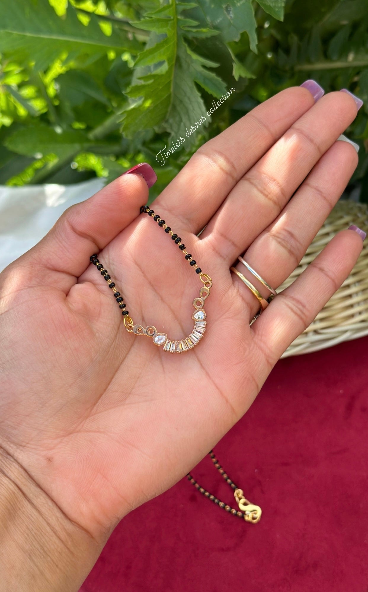 Mangalsutra necklace in AD