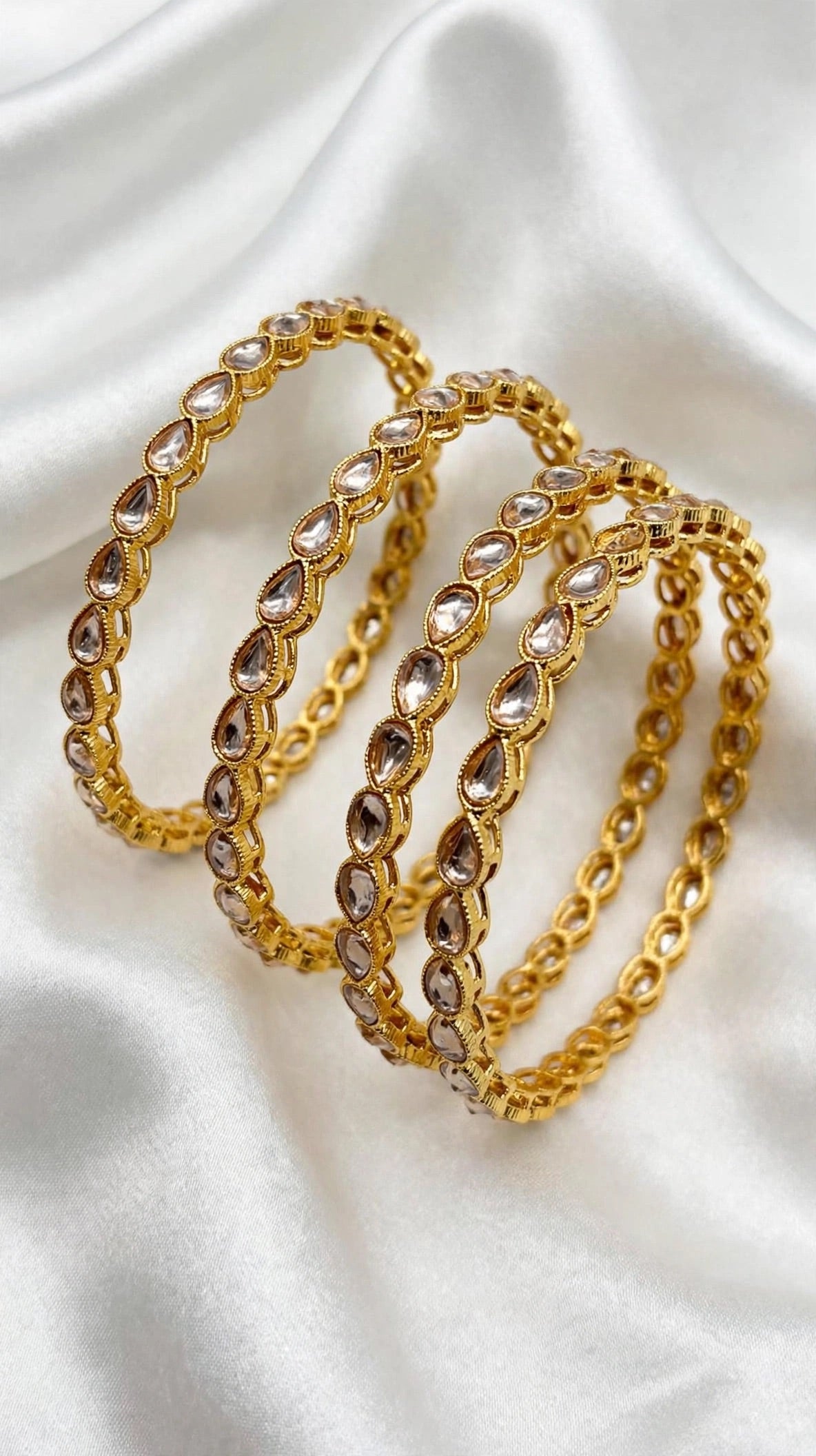 Gold bangles - Size 2.10