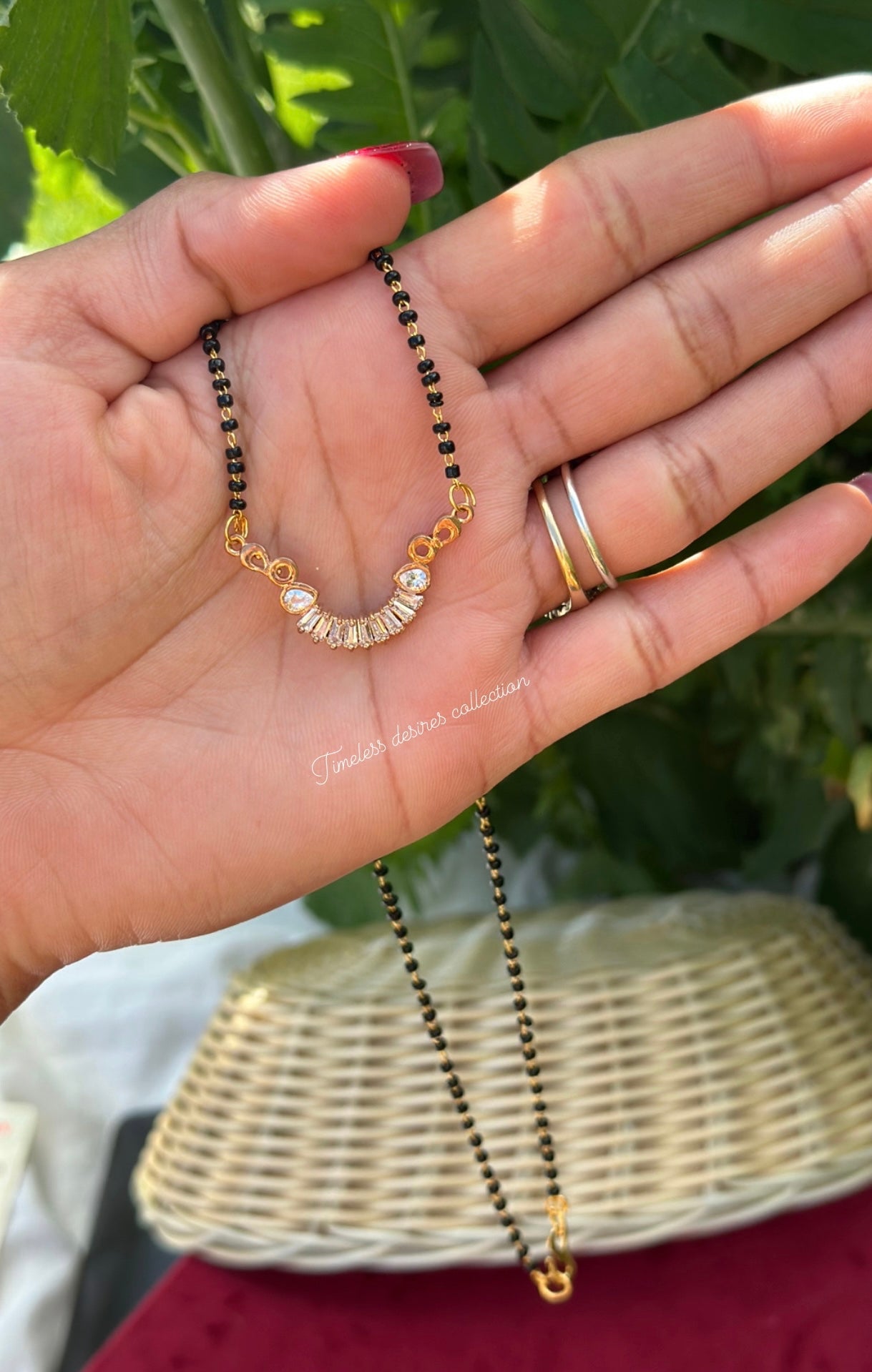 Mangalsutra necklace in AD