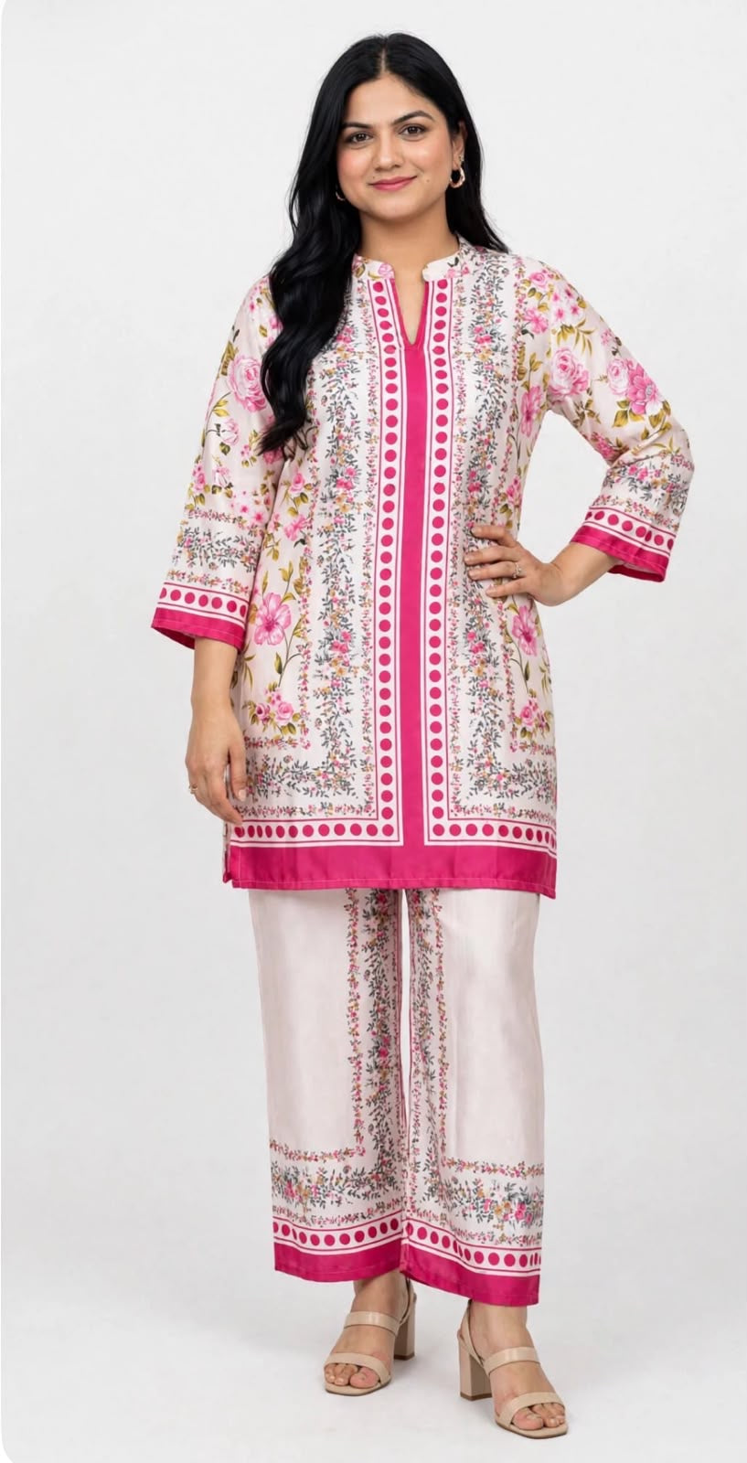 Satin silk Co Ord set, Code: R8
