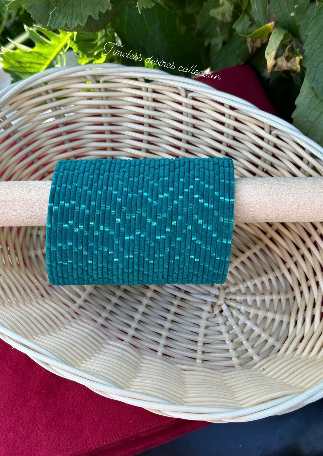 Peacock Plain velvet bangles pack of 36 bangles