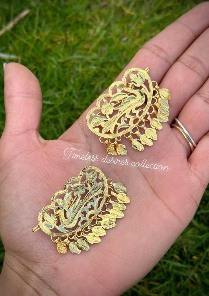 Matt Gold Hair Pins ( Punjabi Traditional Suiya )