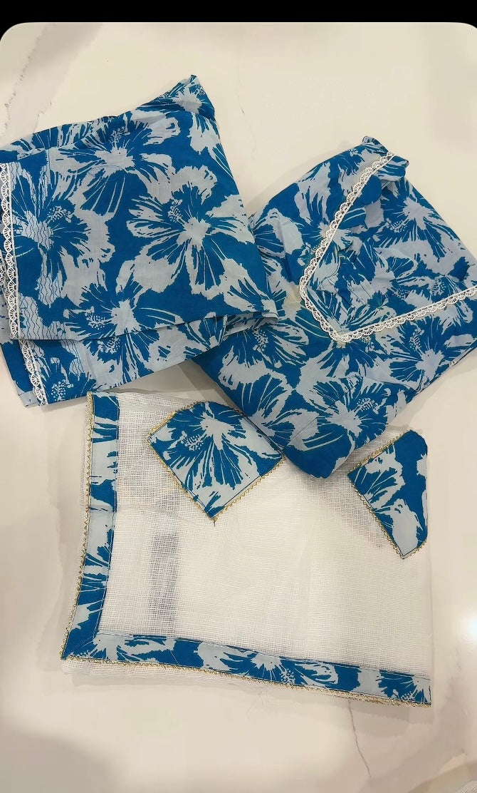 Greyish Blue Cotton suit ( Code : C53 )