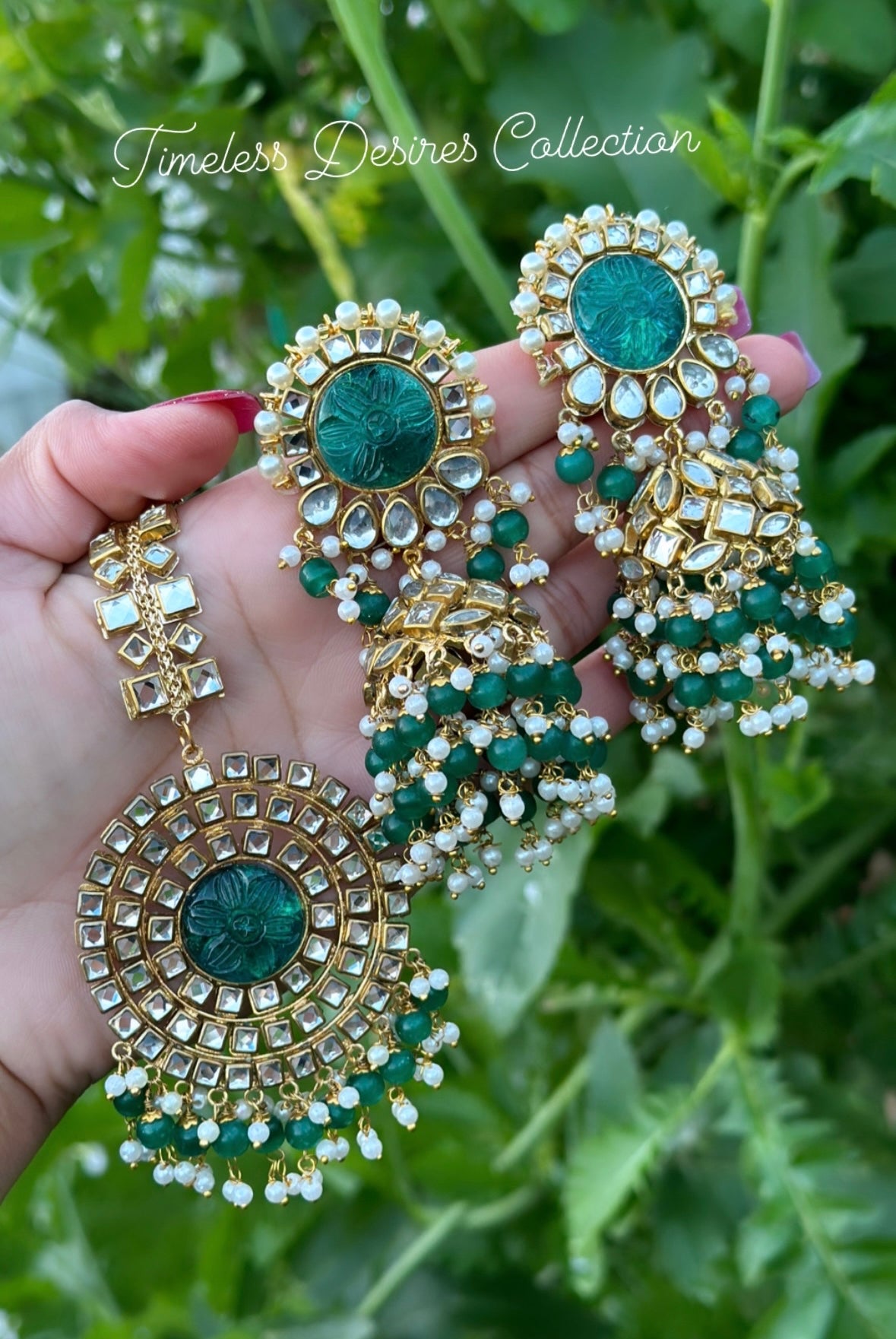 Peacock necklace/choker set in kundan ( high quality )