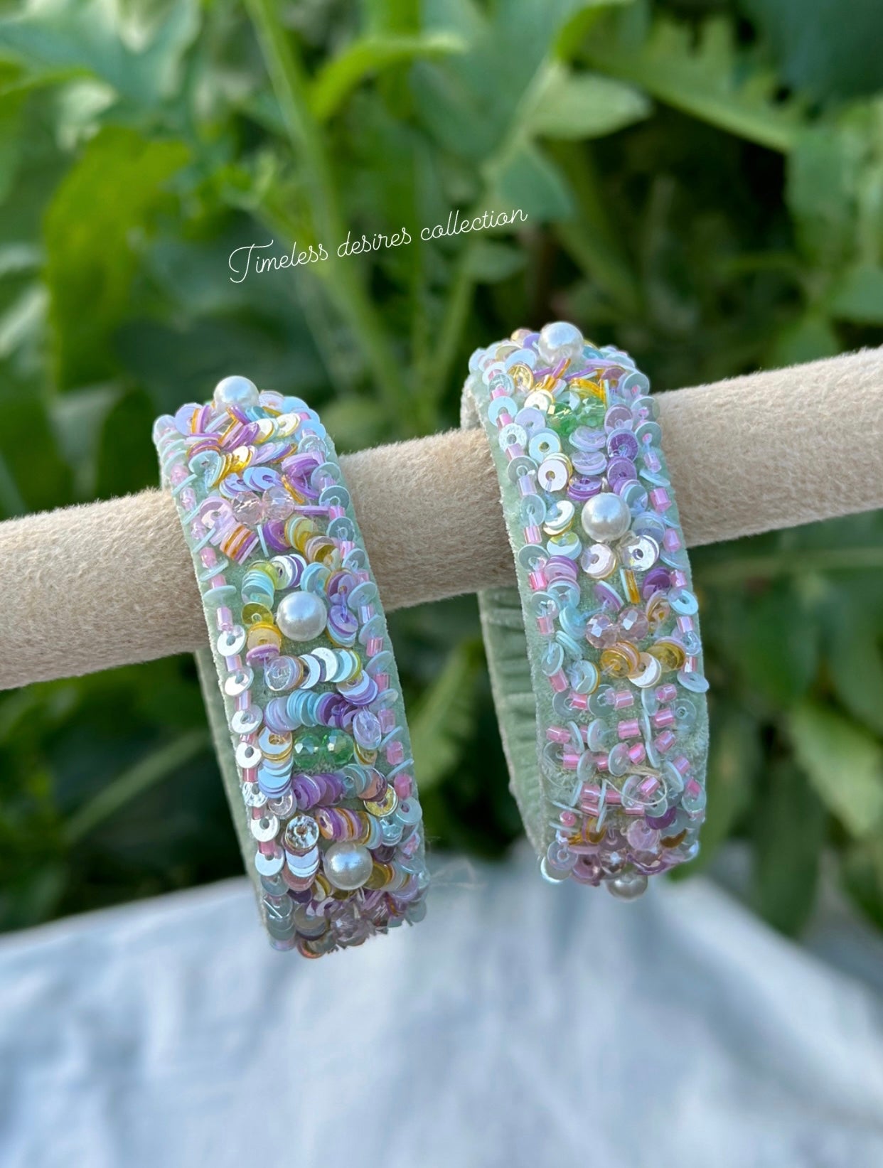 Multi coloured handmade soft kangan bangles